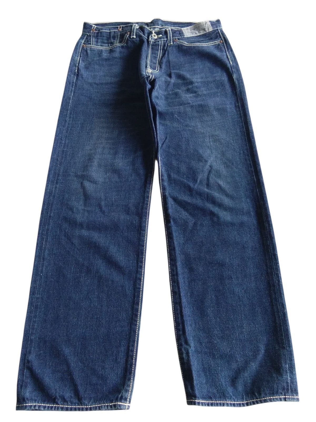 Japanese Brand RARE💥BURGLAR SELVEDGE BUCKLE BACK JAPANESE DENIM Size US 31 - 4 Thumbnail
