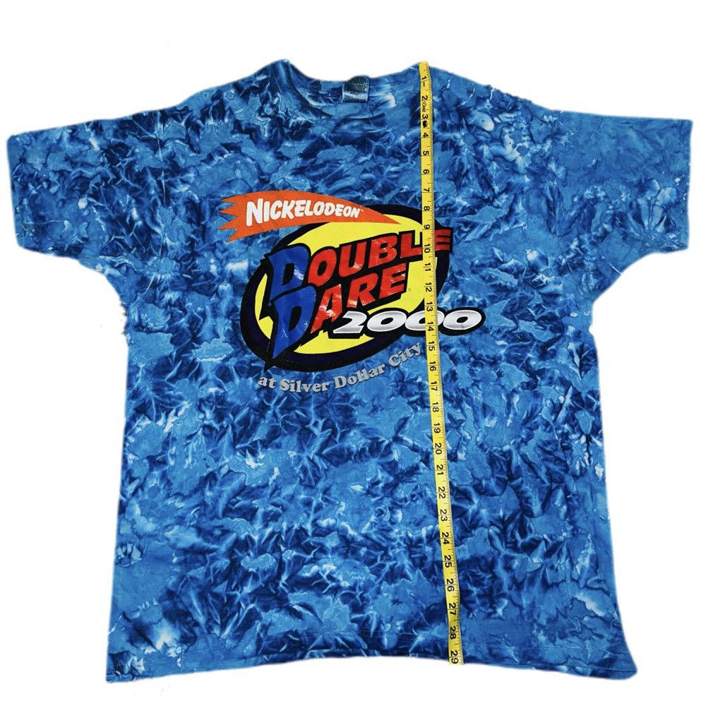 image of 2000S Y2K Vintage Double Dare Show Tee Nickelodeon in Blue, Men's (Size XL)