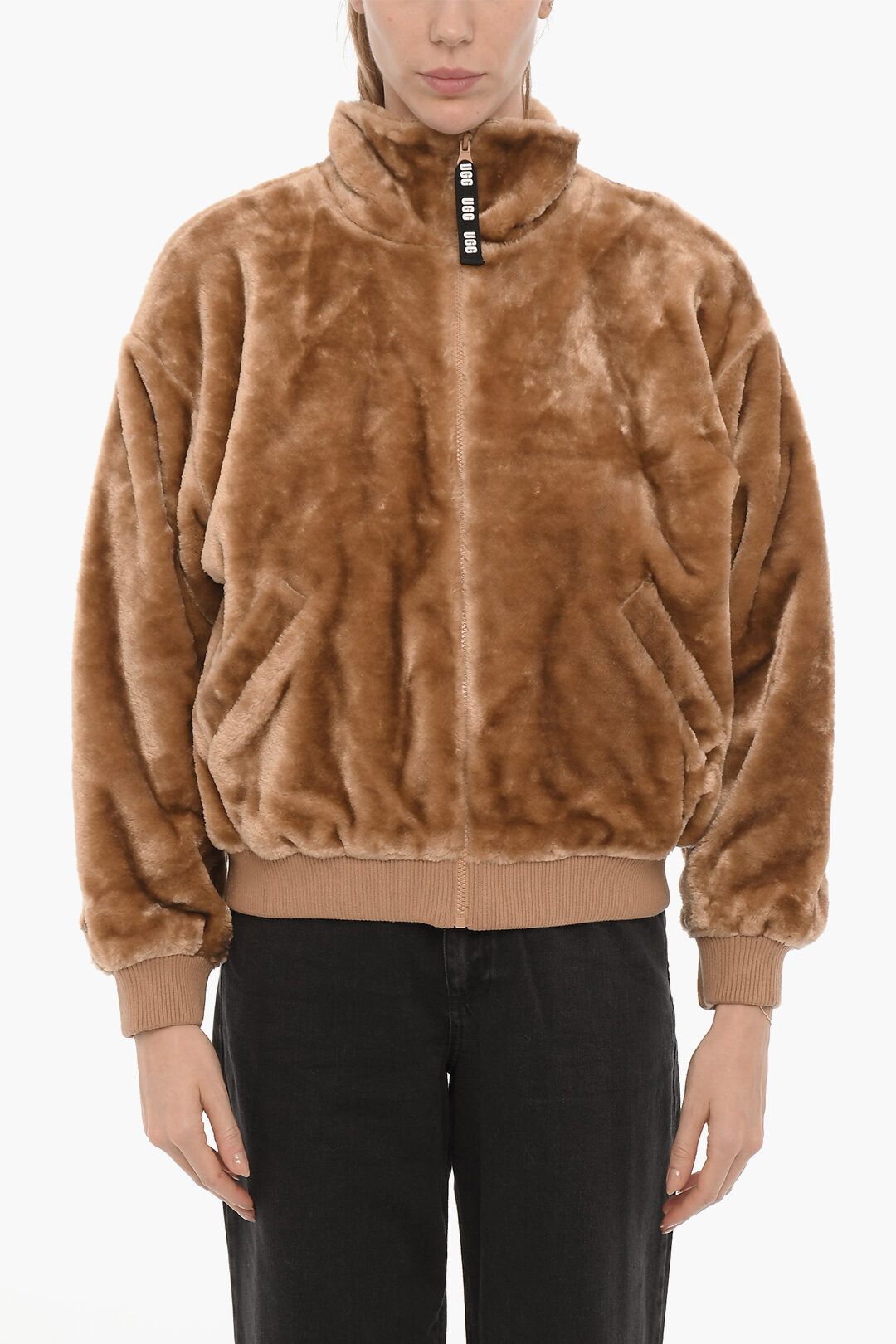 Ugg og1mm0824 Laken Jacket With Zip Closure in Brown Size S / US 4 / IT 40 - 1 Thumbnail