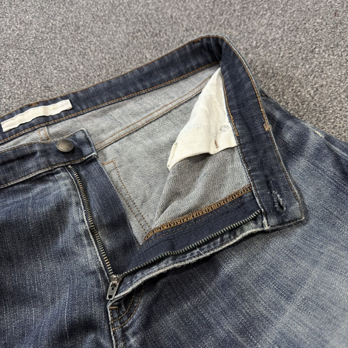 Jun Takahashi Vintage Archive Japanese Denim Uniqlo Natural Fit Wideleg Size US 36 / EU 52 - 12 Thumbnail