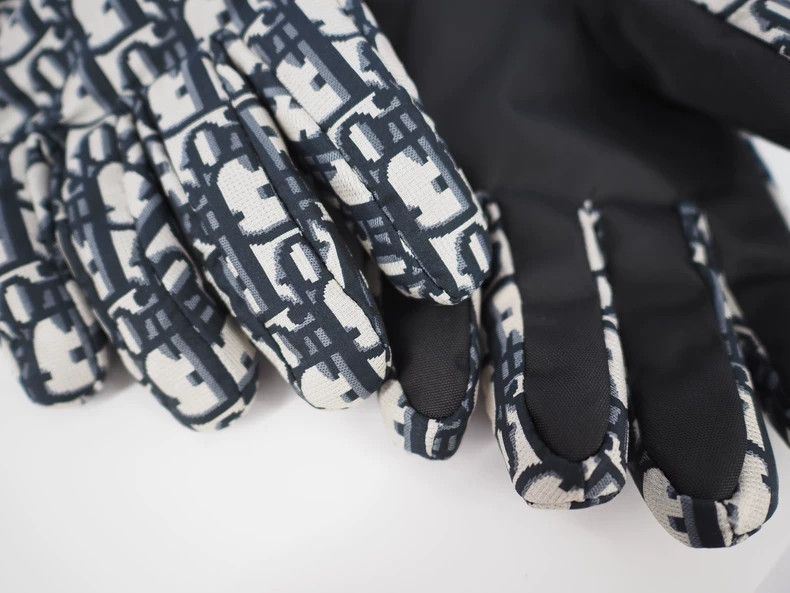 Dior DiorBlue full-print OBLIQUE ski gloves 2503-Nextarrow Size ONE SIZE - 3 Thumbnail