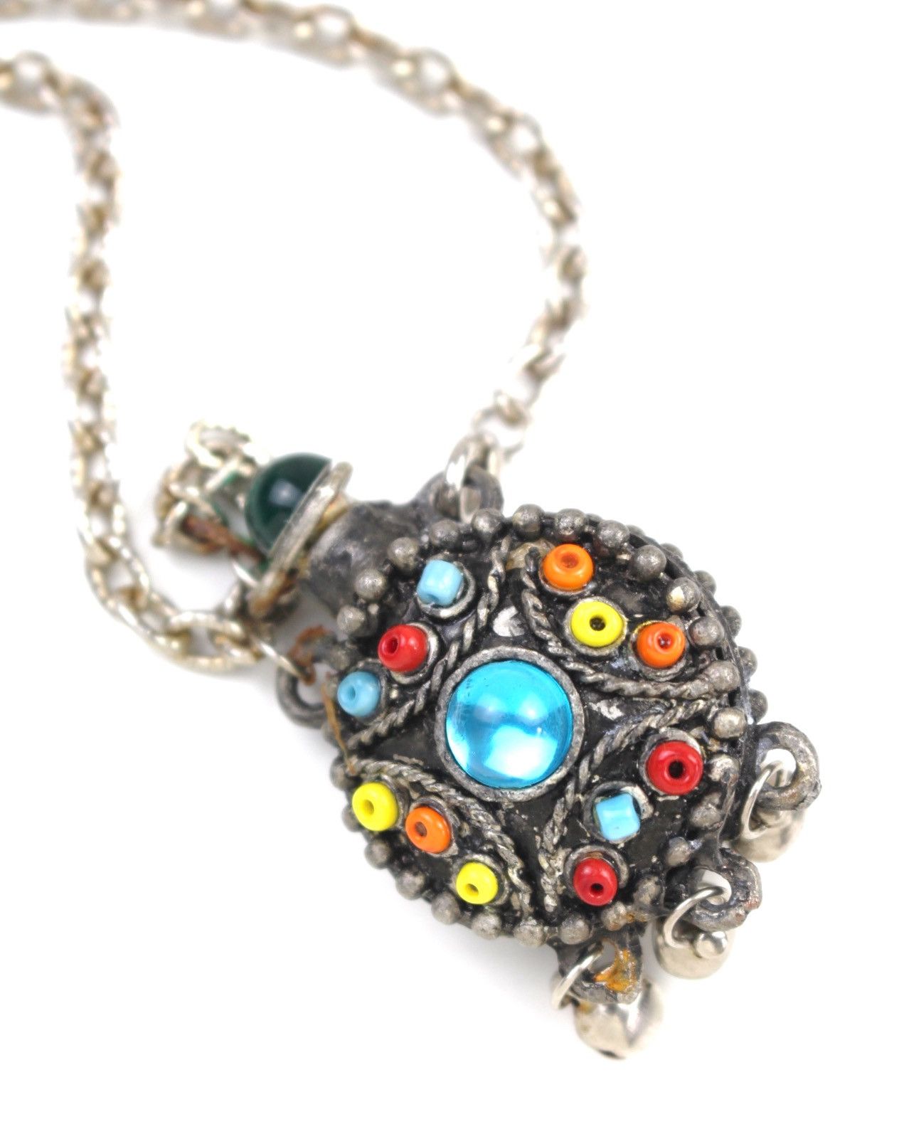 Vintage 1970S BOHEMIAN PERFUME BOTTLE PENDANT NECKLACE Size ONE SIZE - 5 Thumbnail