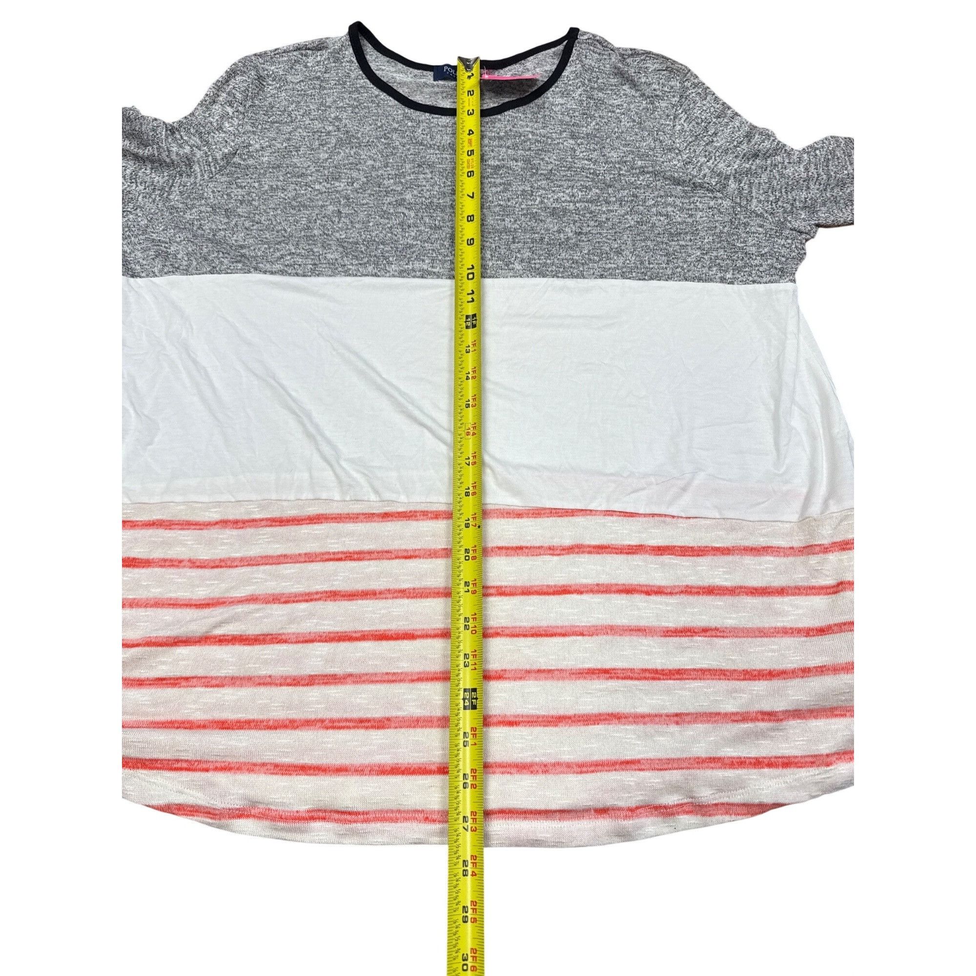 Other Poliana Fashion 3X Womens Color Block Striped Top 63% Polye Size 3XL / US 20-22 - 2 Thumbnail