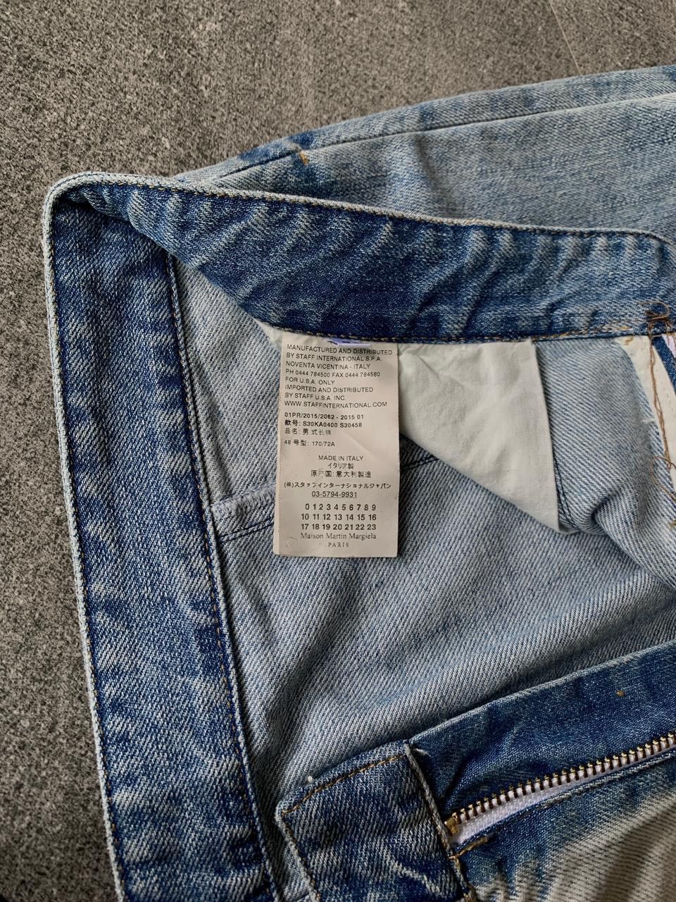 Maison Margiela FREE TAX! Patchworked Slim Denim Jeans Size US 31 - 10 Thumbnail