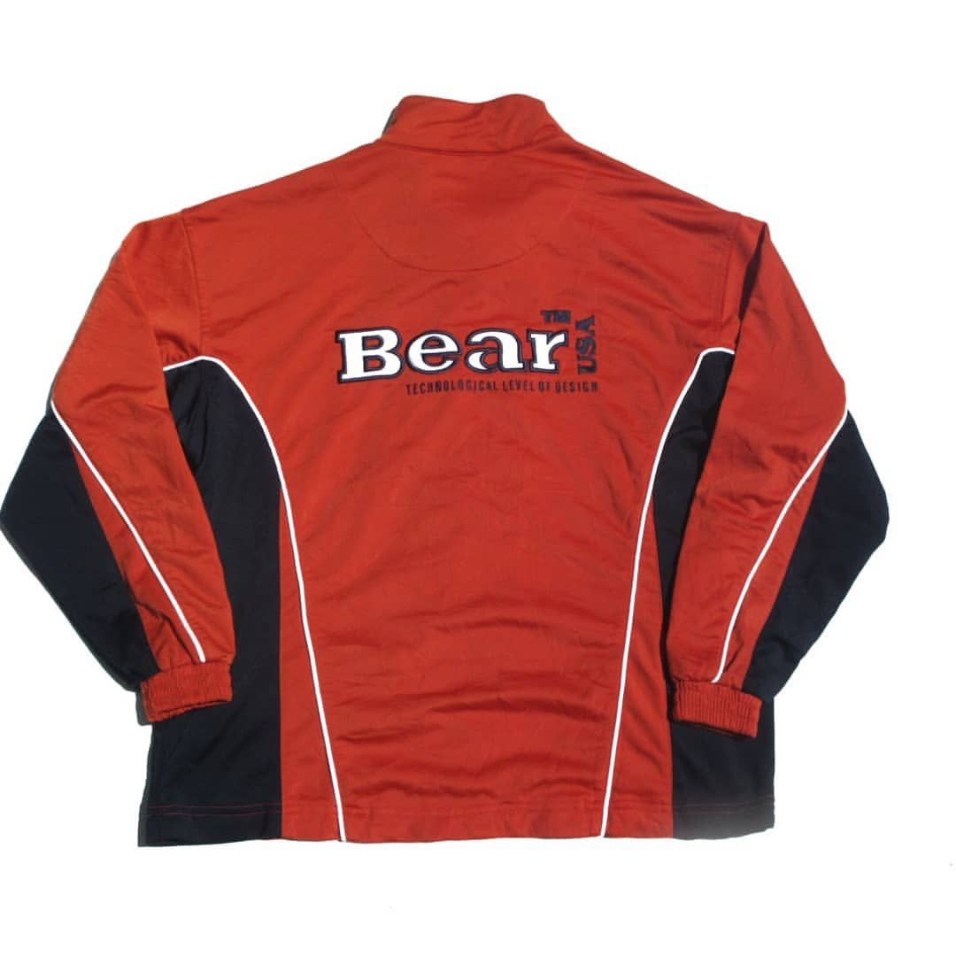 Vintage Bear Usa this Wildlife outdoor tracktop light jacket Nylon Size US L / EU 52-54 / 3 - 3 Thumbnail