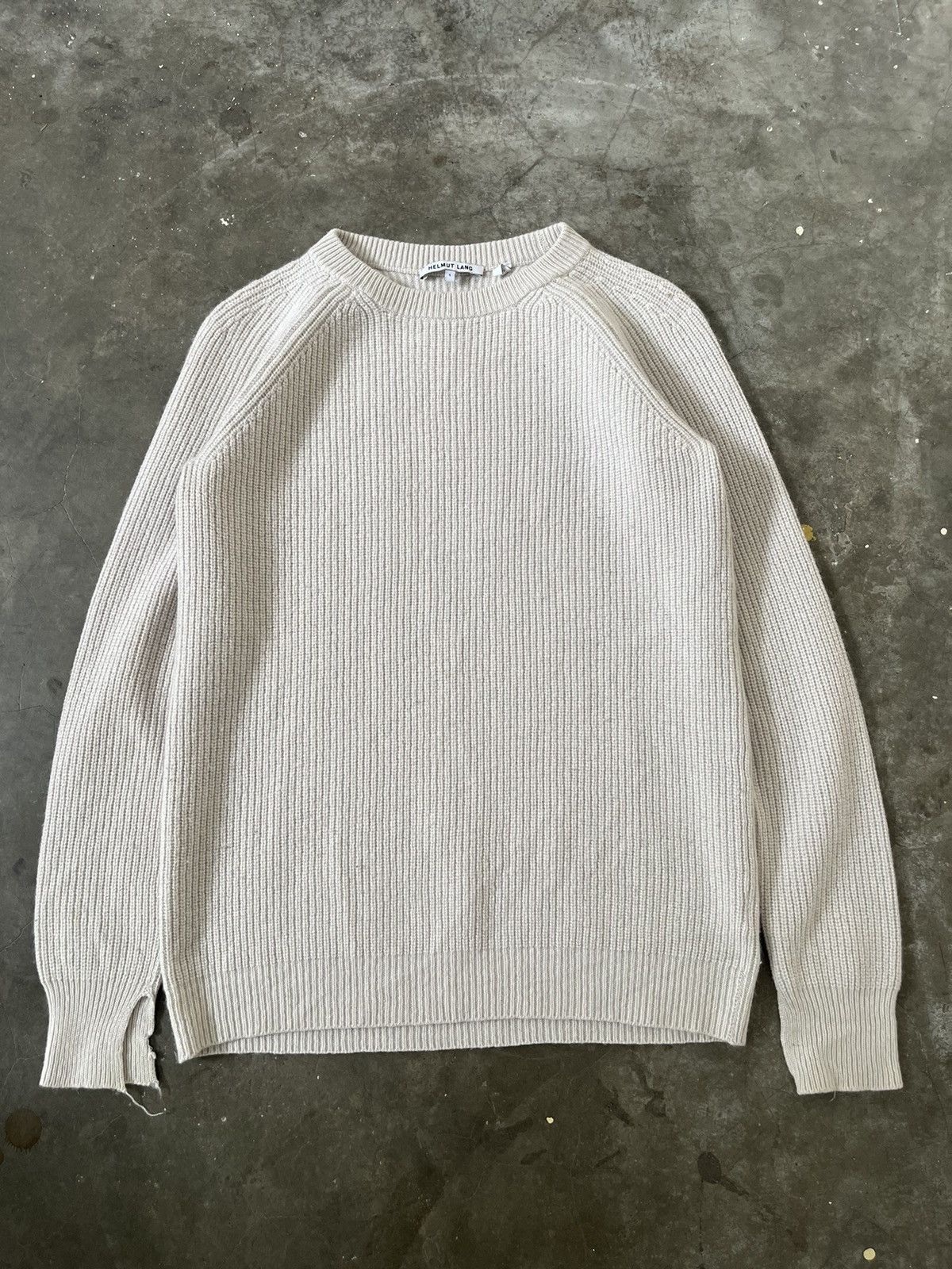 Helmut Lang Helmut Lang Ribbed Wool Cashmere Sweater Size US S / EU 44-46 / 1 - 1 Thumbnail