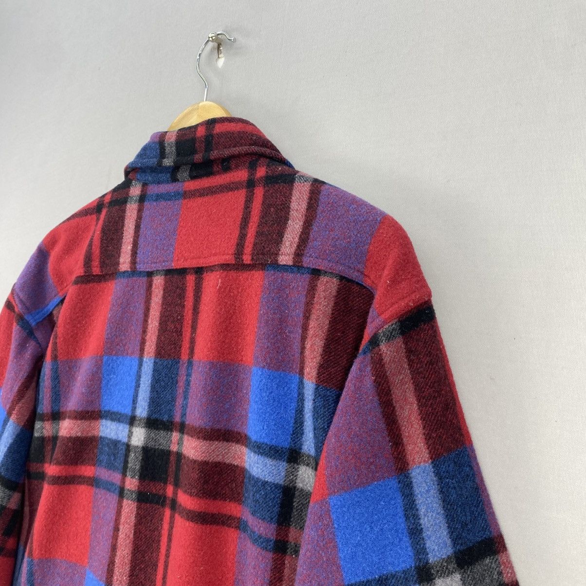 Flannel Vintage Oshkosh Chekered Button Up Wool Jacket Size US L / EU 52-54 / 3 - 5 Thumbnail