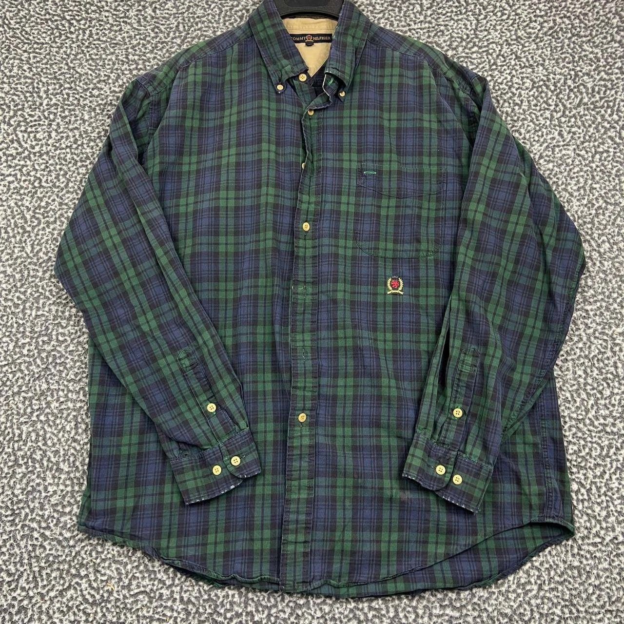 Tommy Hilfiger Tommy Hilfiger Men Large Plaid Button Down Shirt Cotton Y2k Size US L / EU 52-54 / 3 - 1 Thumbnail