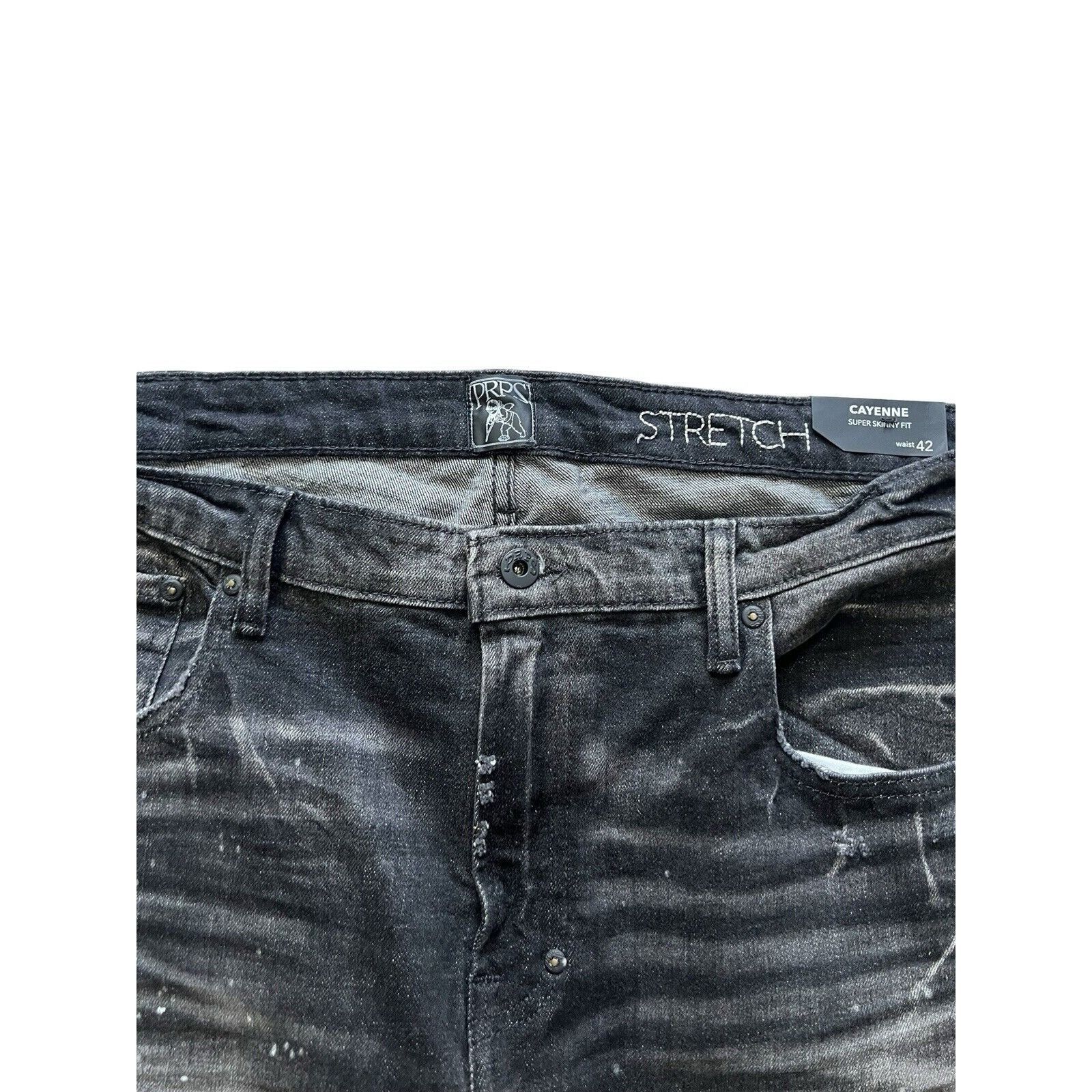 Prps PRPS Cayenne Super Skinny Fit Men's Jeans Black Size 42/32 Size US 42 / EU 58 - 7 Thumbnail
