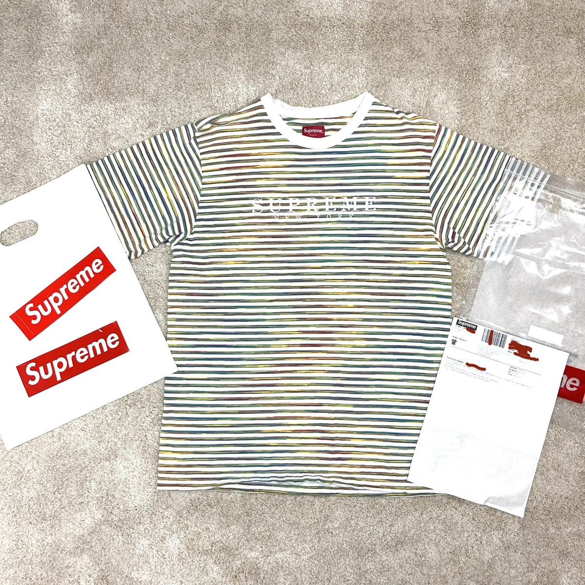 Supreme Supreme SS18 Static Stripe Top shirt White M | Grailed