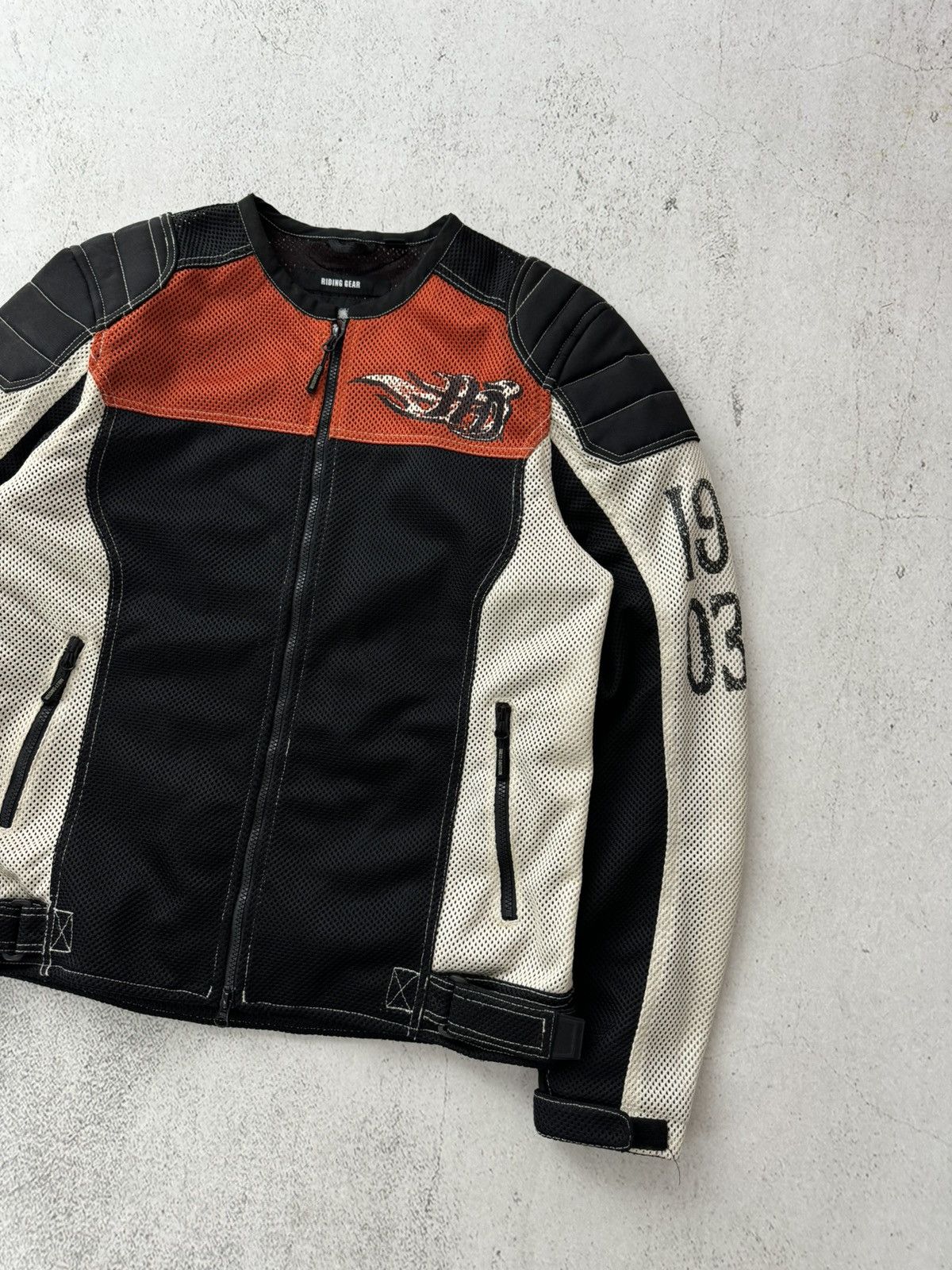 Harley Davidson × Marlboro Harley Davidson HD Vintage Riding Gear Bike Bomber Jacket Size US L / EU 52-54 / 3 - 2 Thumbnail