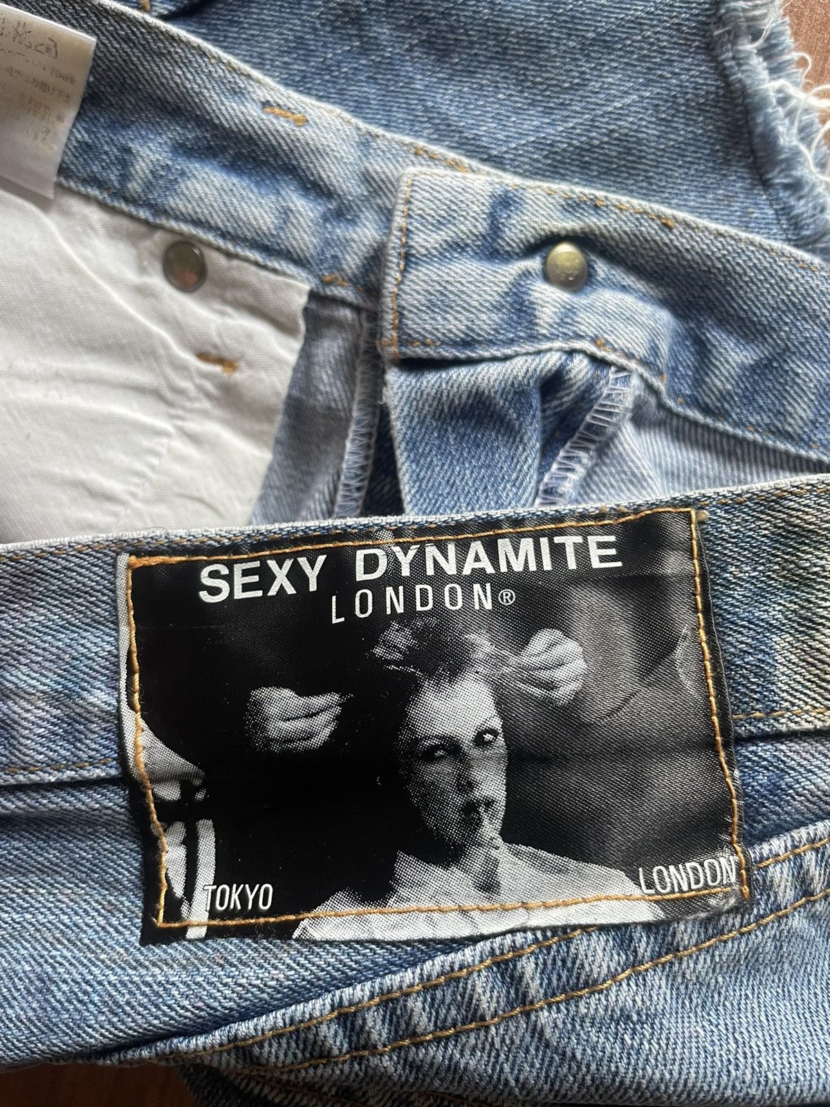 Japanese Brand Sexy Dynamite Denim Mini Skirt Size 30" / US 8 / IT 44 - 5 Thumbnail