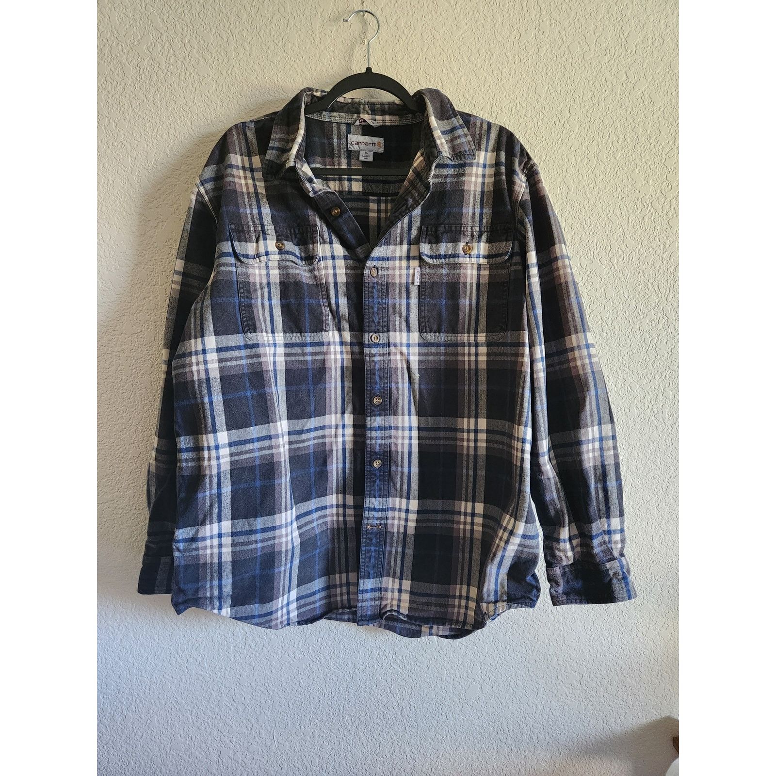 Carhartt Carhartt Men's Original Fit Long Sleeve Plaid Work FlannelXL Size US XL / EU 56 / 4 - 1 Thumbnail