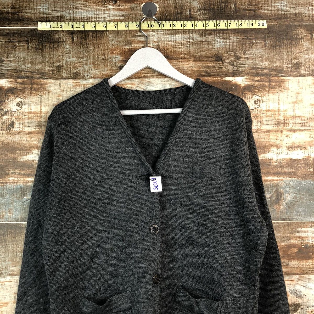 Homespun Knitwear × Japanese Brand Japanese Brand Grey Cardigan Knitwear #A2375 Size US M / EU 48-50 / 2 - 2 Thumbnail