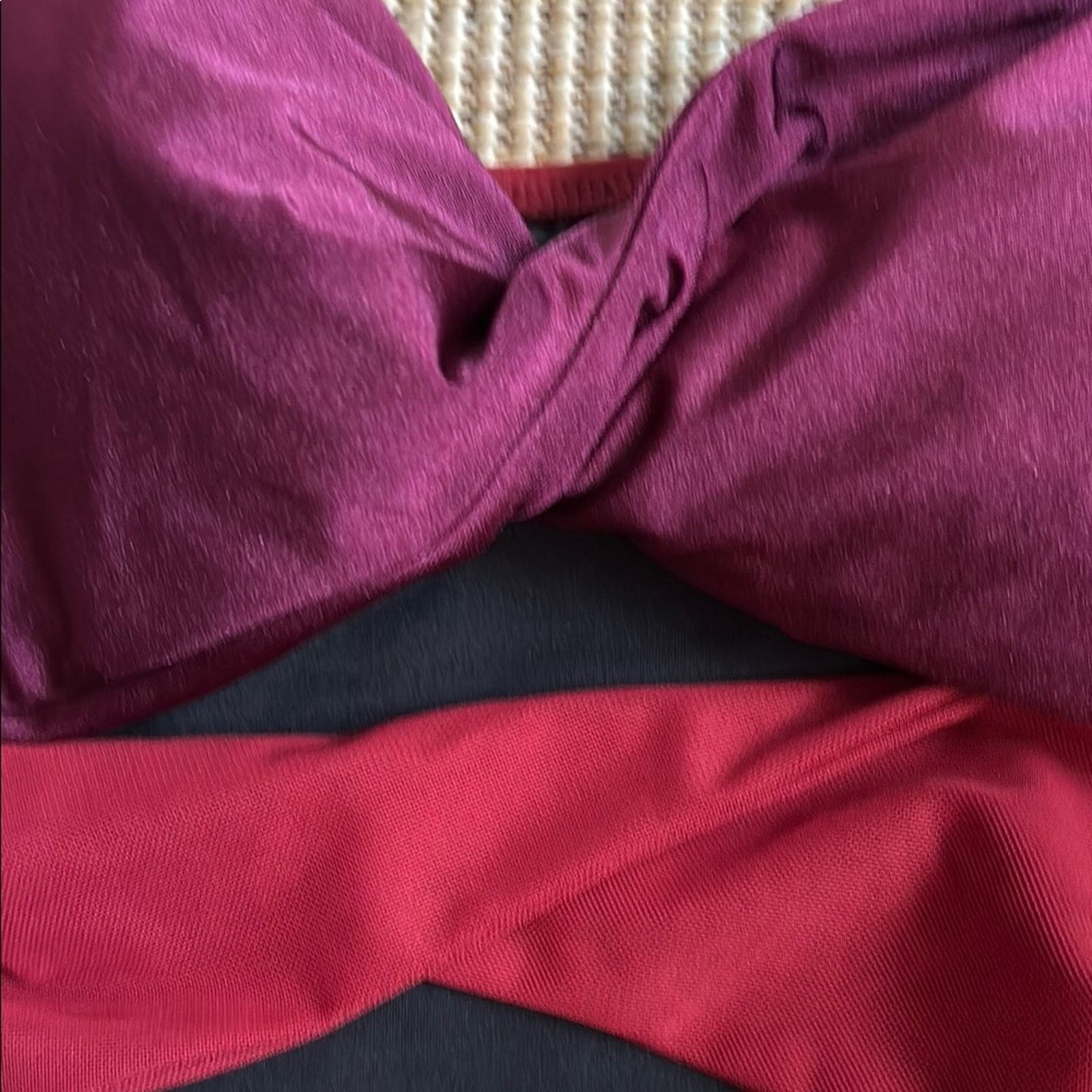 REVOLVE REVOLVE Red and Black One Piece Swimsuit Structured Bust 16 Size ONE SIZE - 5 Thumbnail