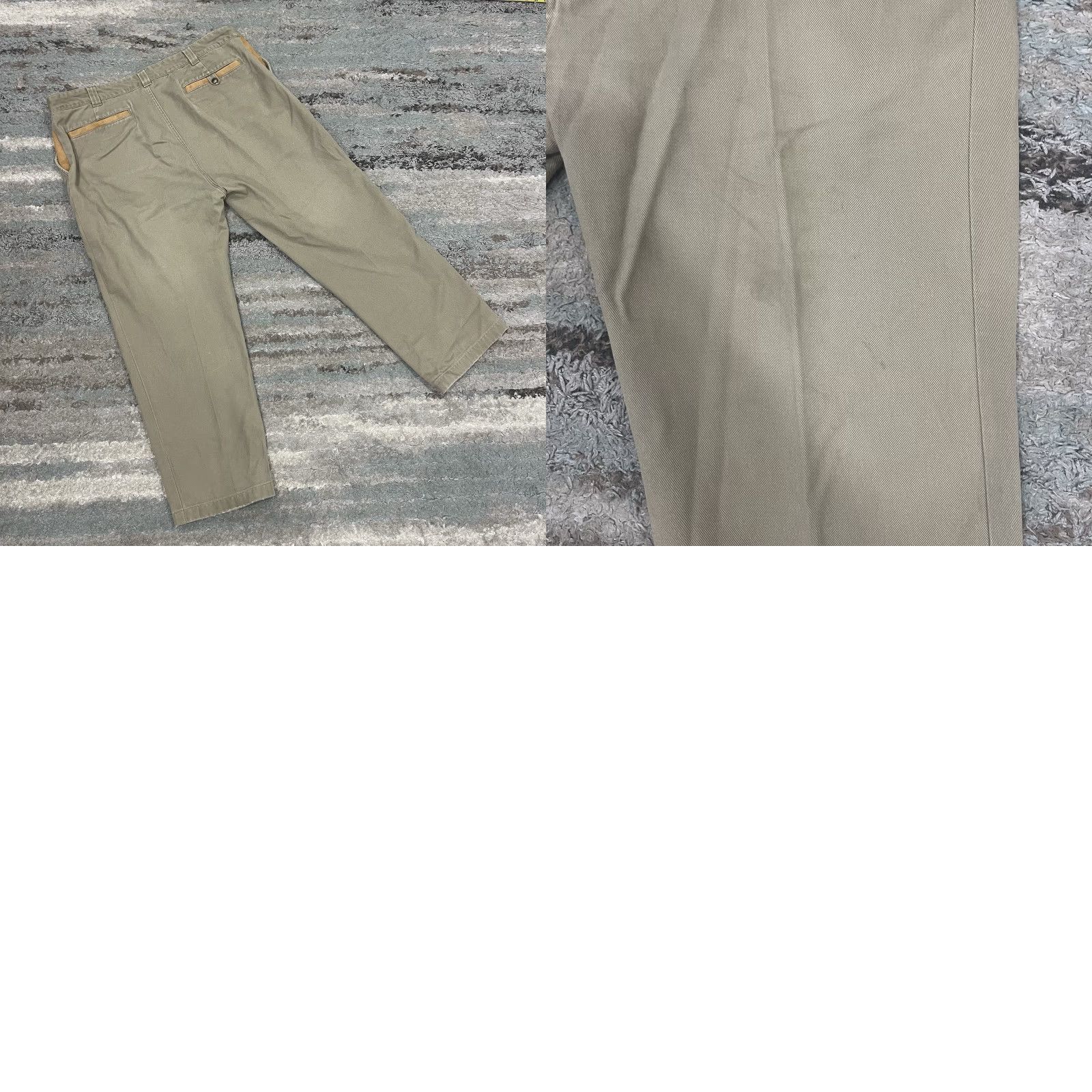 Orvis Orvis Pants Beige Straight Men's 34 Khakis Flat Front Canvas Cotton Pockets Inseam 24in Regular Regular Men Size US 34 / EU 50 - 8 Thumbnail