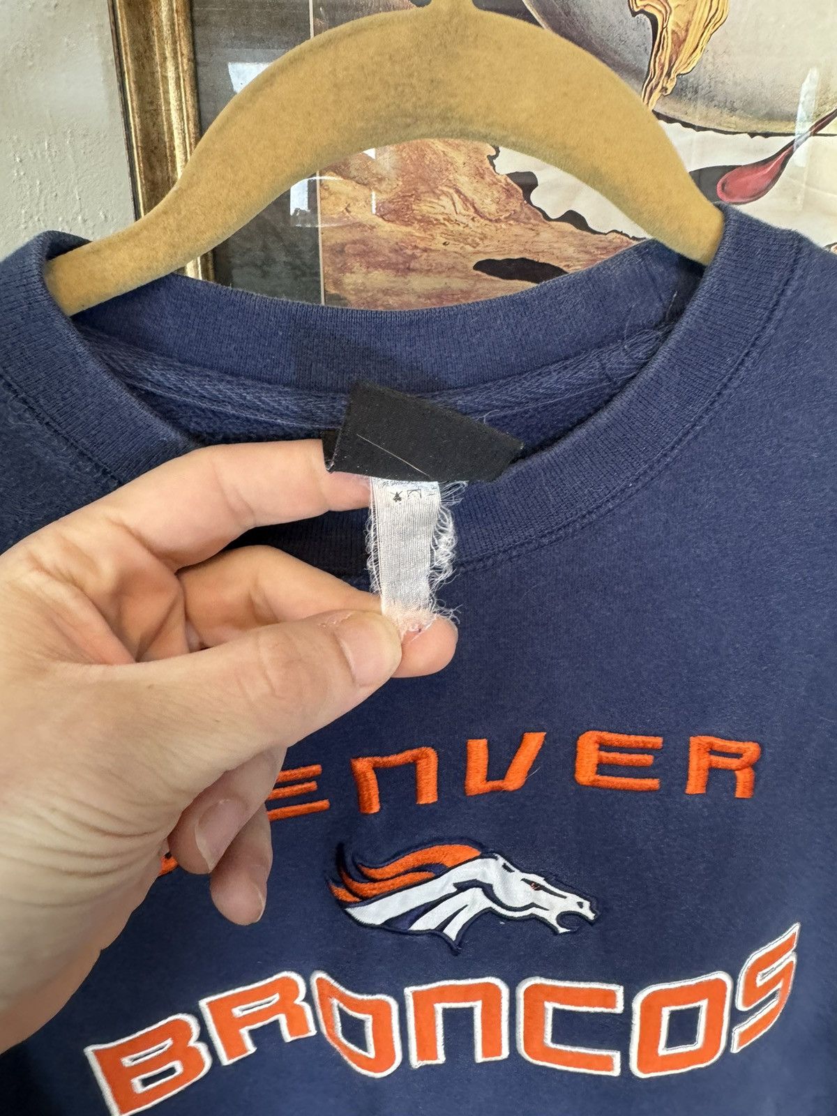NFL × Vintage Vintage Denver Broncos Sweatshirt Size US L / EU 52-54 / 3 - 4 Thumbnail