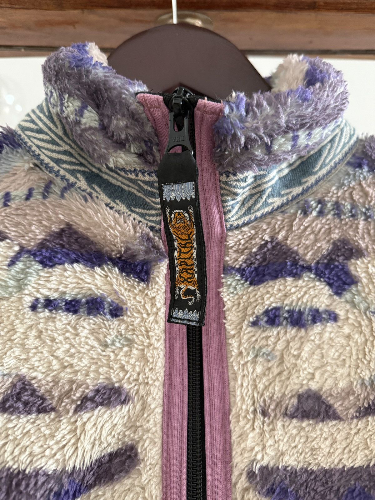 Kapital Kapital Ashland Stripe and Bone Fleece - Purple Size US S / EU 44-46 / 1 - 3 Thumbnail