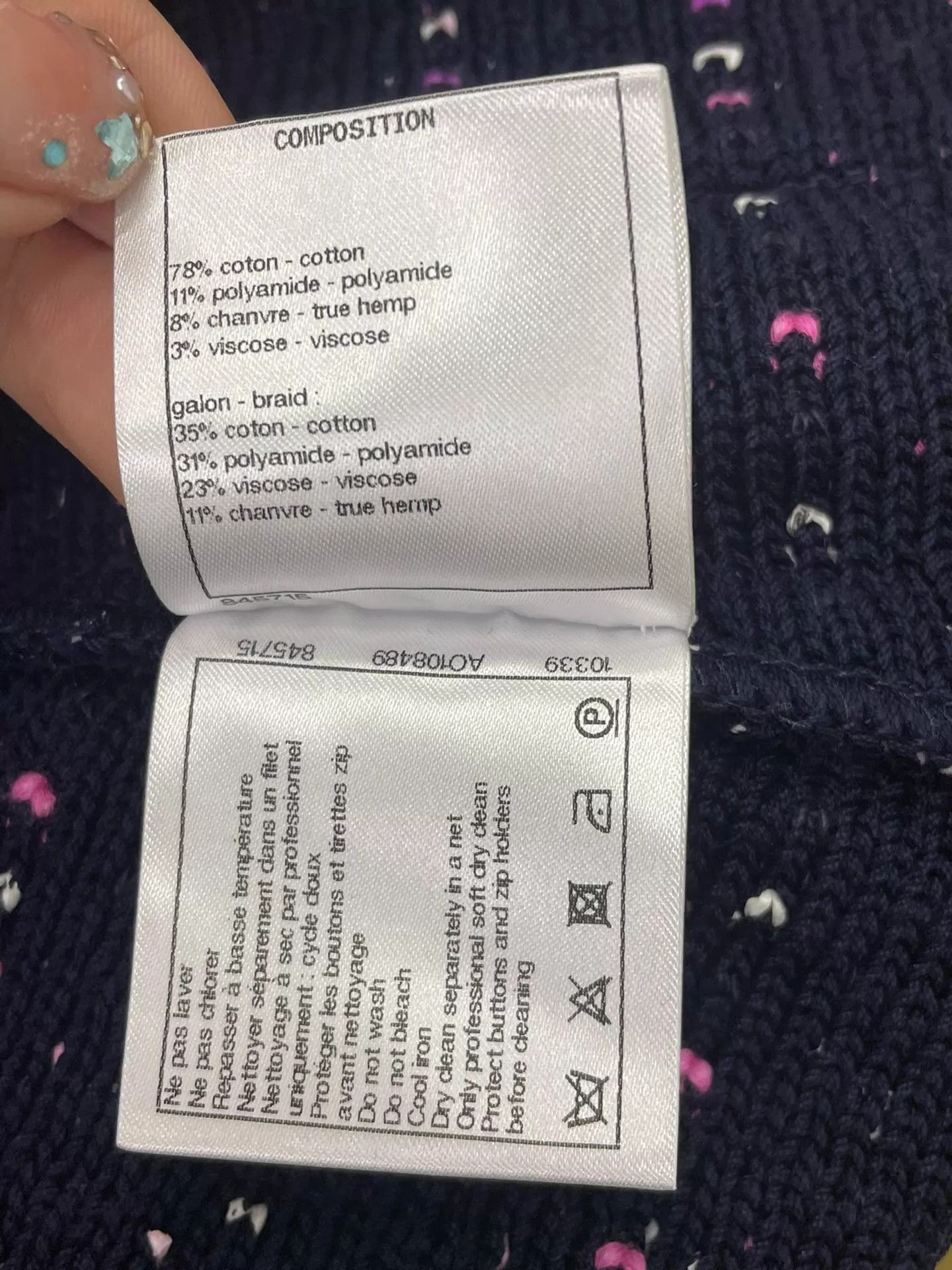 Chanel Chanel Purple & Black Woven Tassel Double-Pocket Short 34 Size 25" / US 0 / IT 36 - 5 Thumbnail