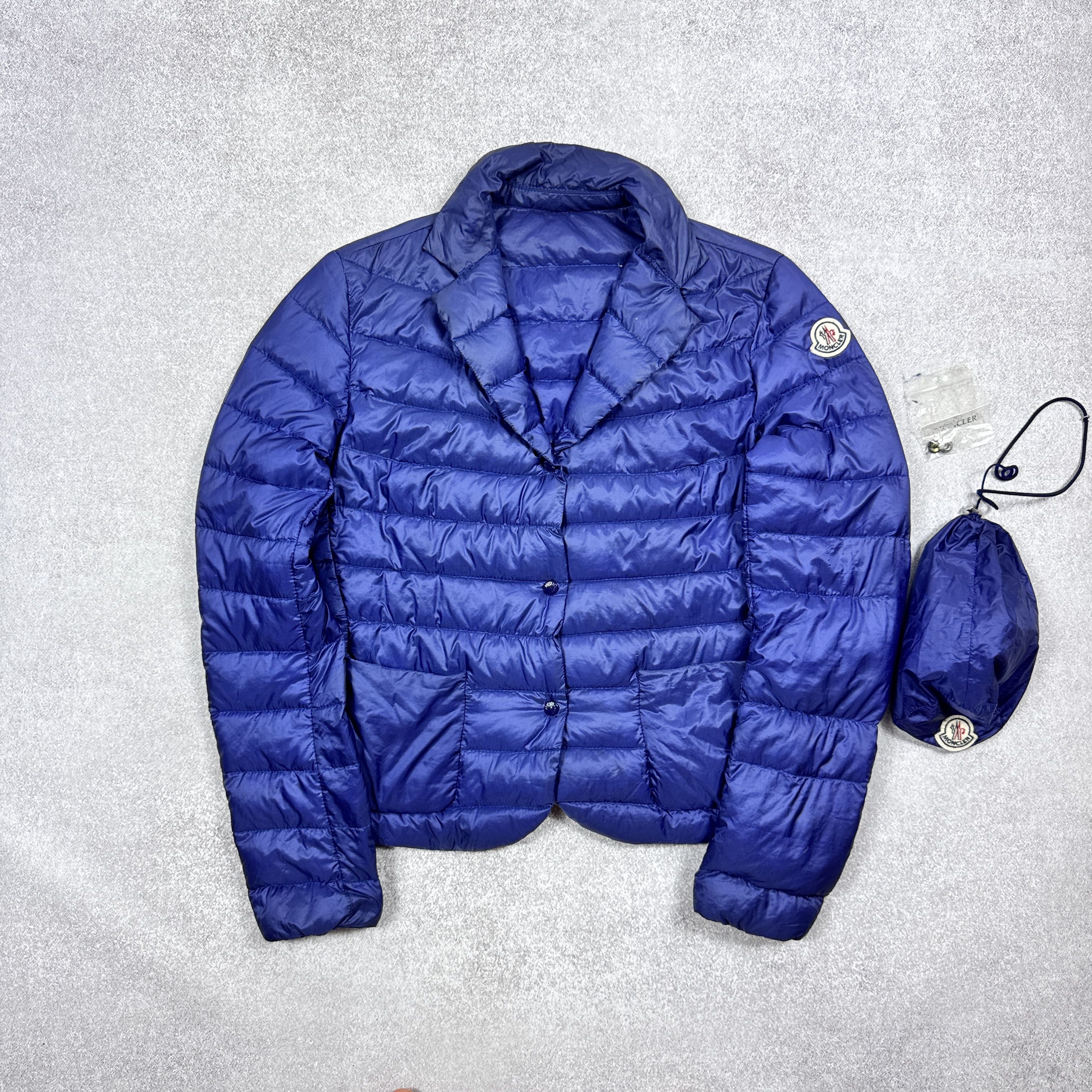 Moncler Women`s Moncler Lisette Ultralight Puffer Blue Jacket Size 1 Size S / US 4 / IT 40 - 2 Thumbnail