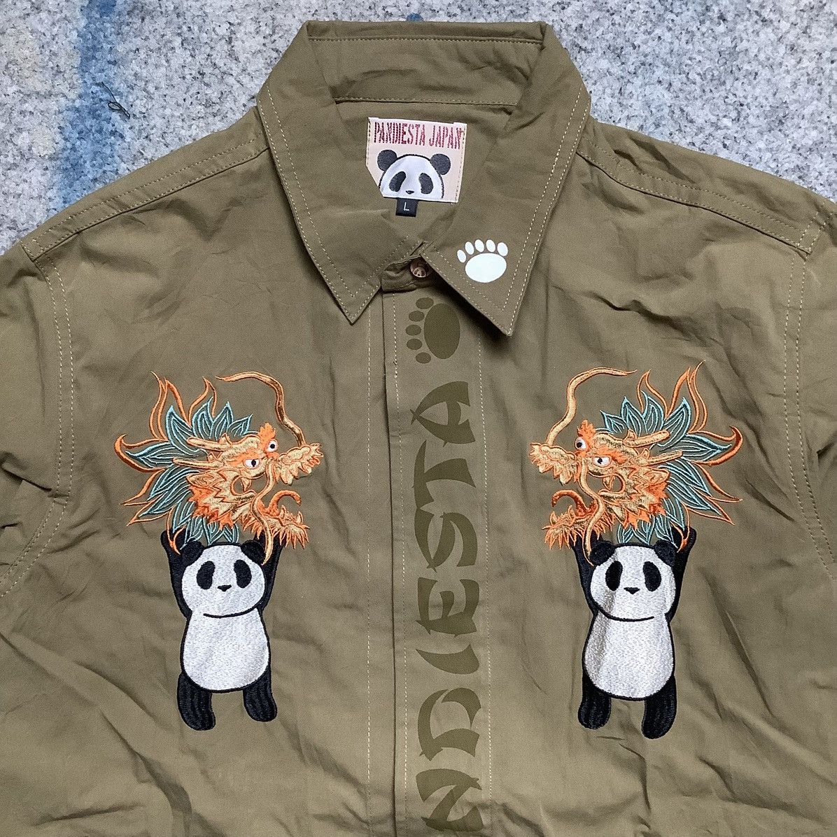 Edifice Japan × Japanese Brand Rare Pandiesta Dragon Sukajan Japanese Brand Size US L / EU 52-54 / 3 - 2 Thumbnail