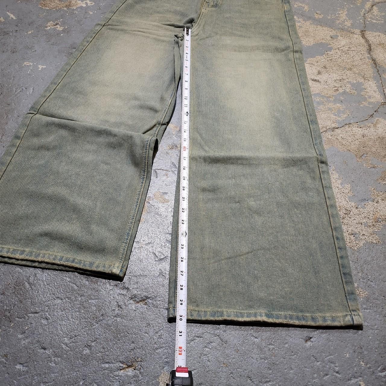 Japanese Brand Baggy Light Blue/Khaki Wide leg denim Size US 32 / EU 48 - 6 Thumbnail