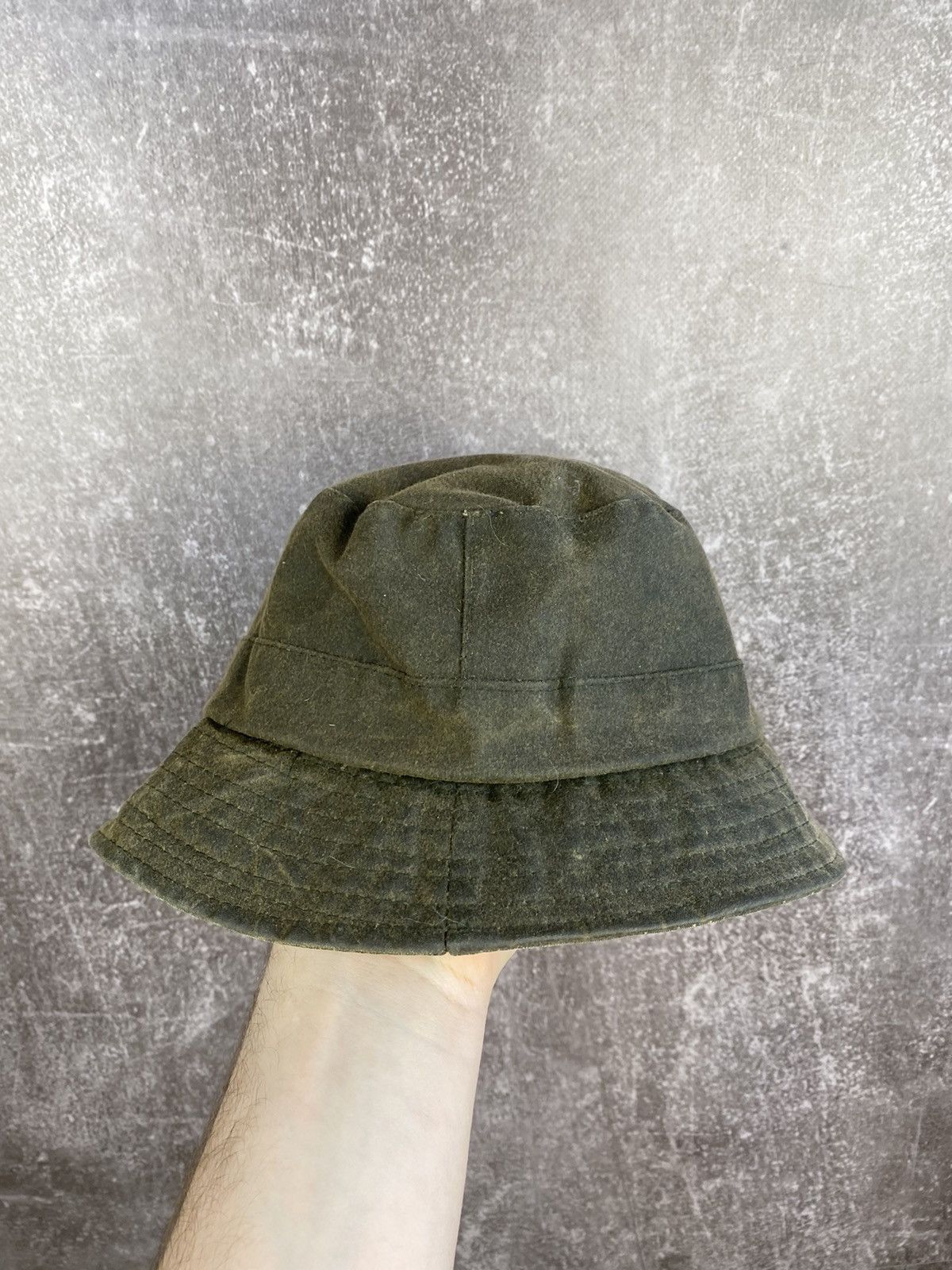 Barbour × Vintage Vintage streetwear Barbour wax hat size S Size ONE SIZE - 1 Thumbnail