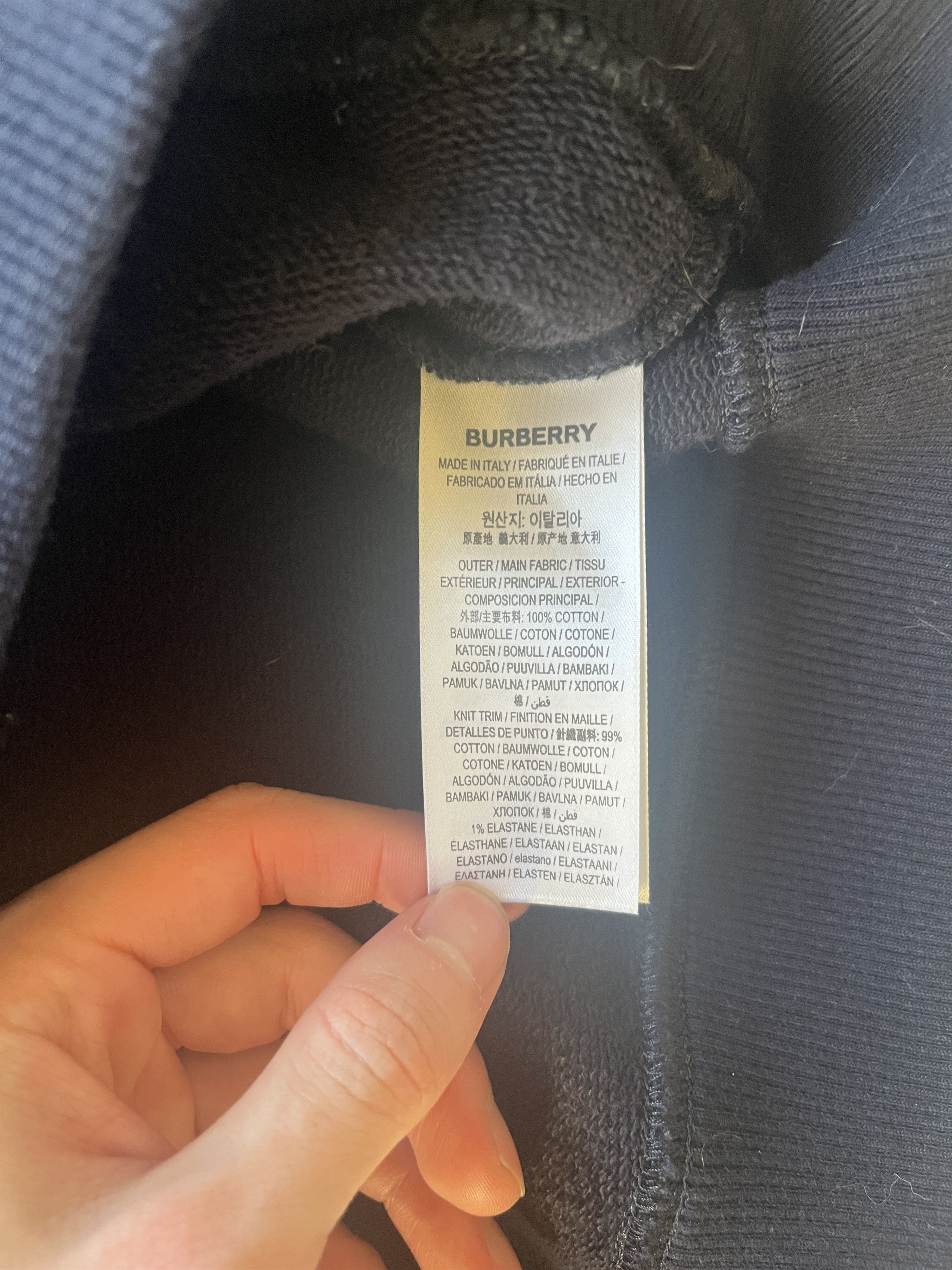 Burberry Burberry Blue Logo Sweatshirt Size US L / EU 52-54 / 3 - 5 Thumbnail