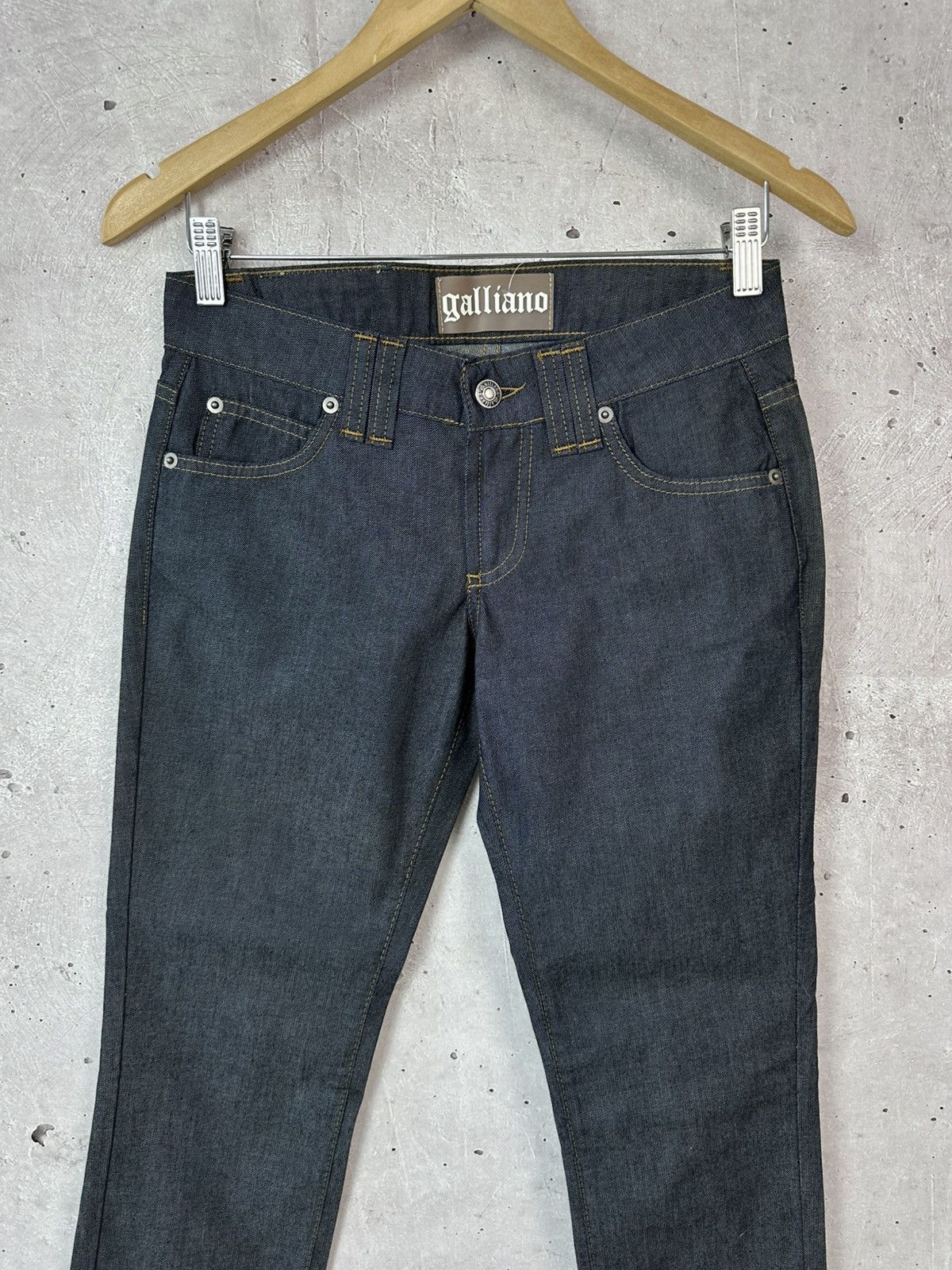 John Galliano NWT Galliano Vintage Made in Italy Dark Grey Women’s Jeans Size 26" / US 2 / IT 38 - 2 Thumbnail