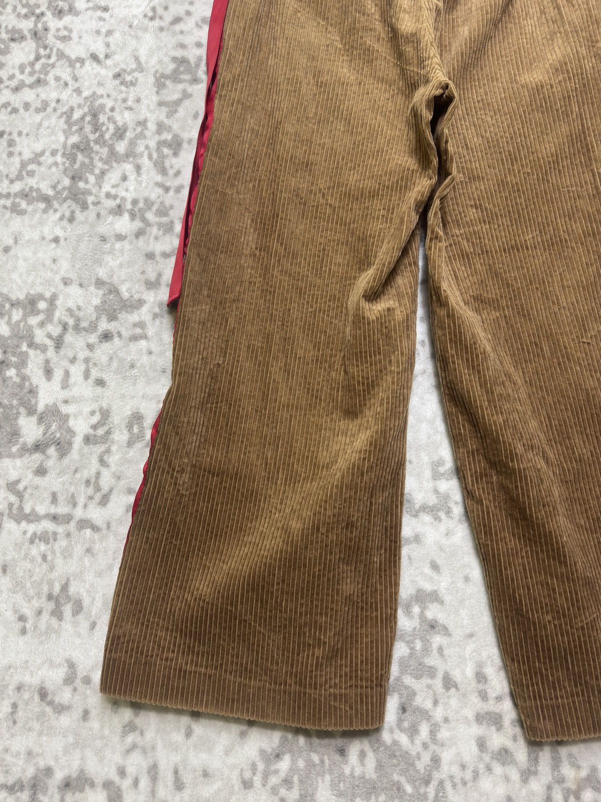 GU GU x Undercover FW21 Corduroy Pleated Ribbon Wide-Leg Pants Size US 31 - 12 Thumbnail