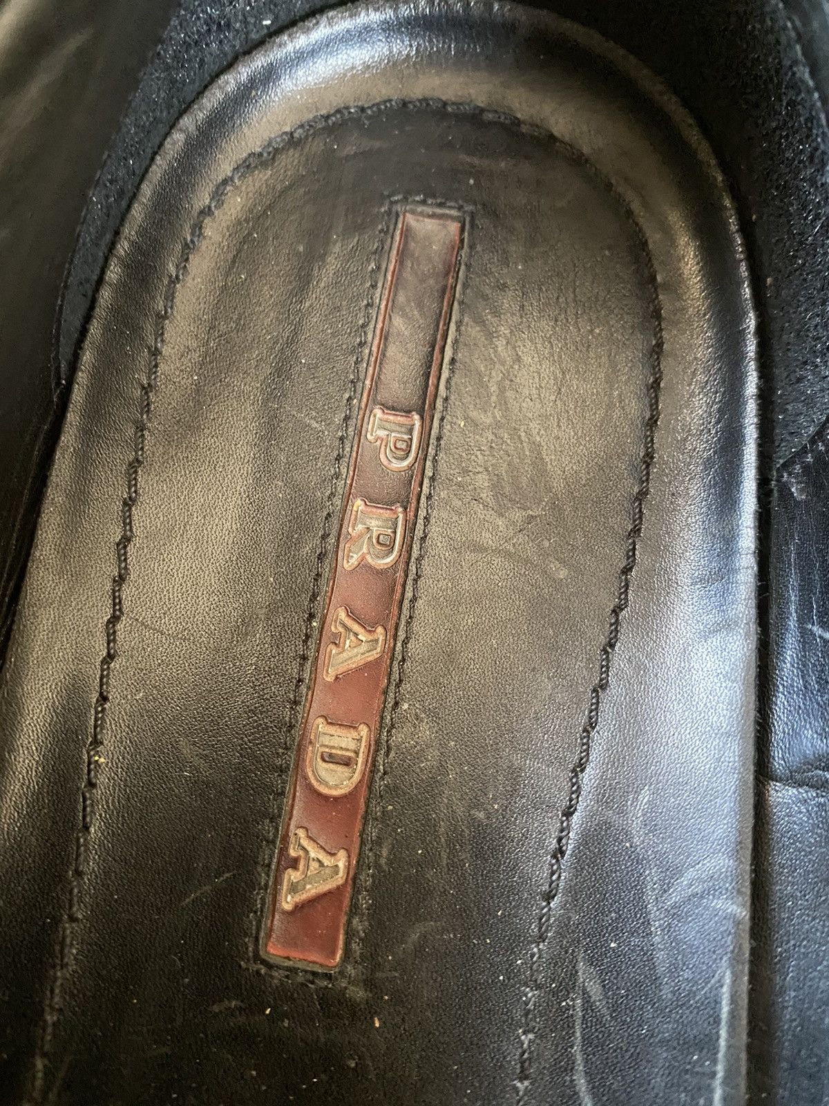 Prada Prada horsebit black leather logo loafers sz uk6.5 Size US 7.5 / EU 40-41 - 18 Thumbnail