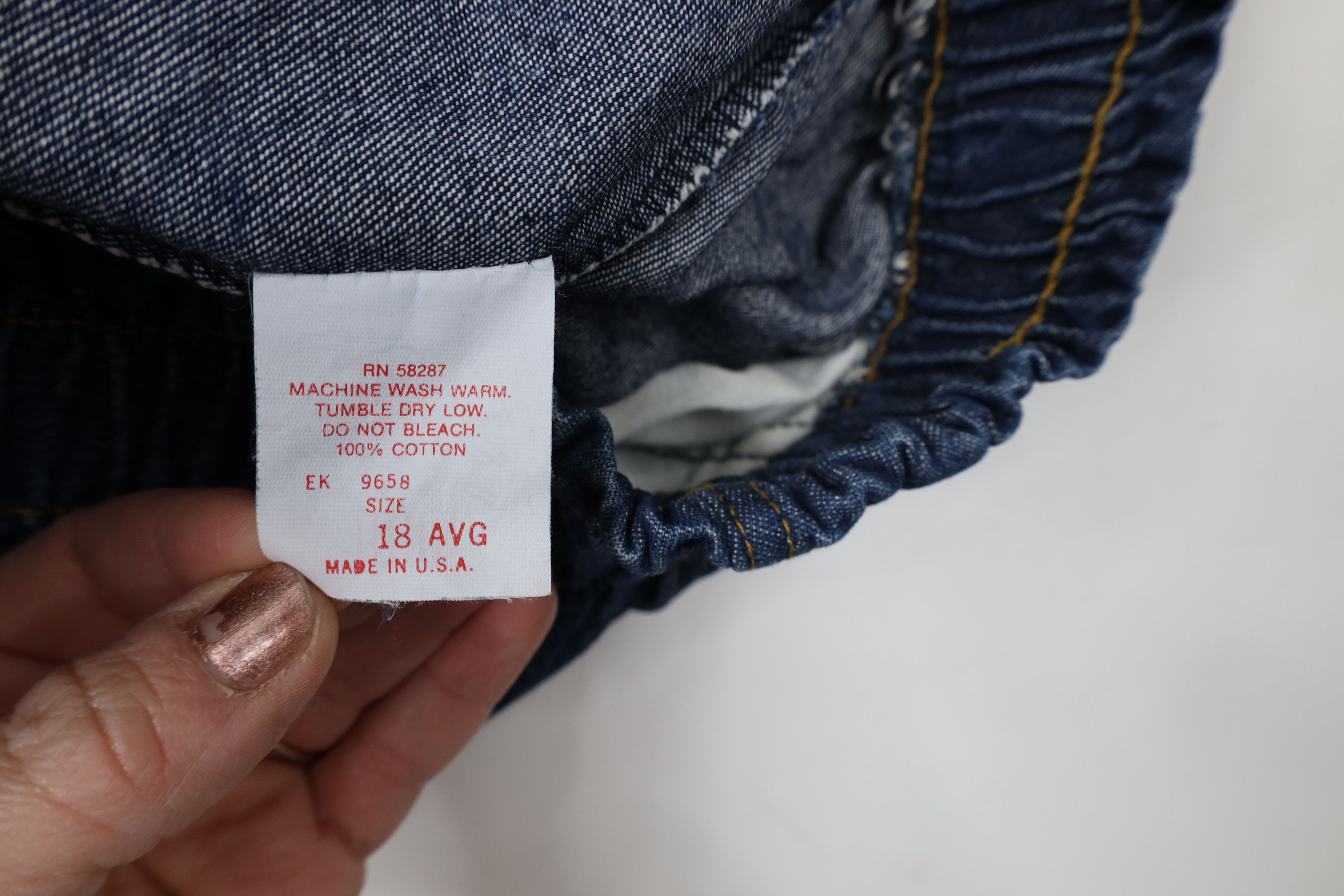 Vintage Vintage 90s Streetwear Waist Tapered Leg Denim Jeans USA Size 40" / US 18 - 7 Thumbnail