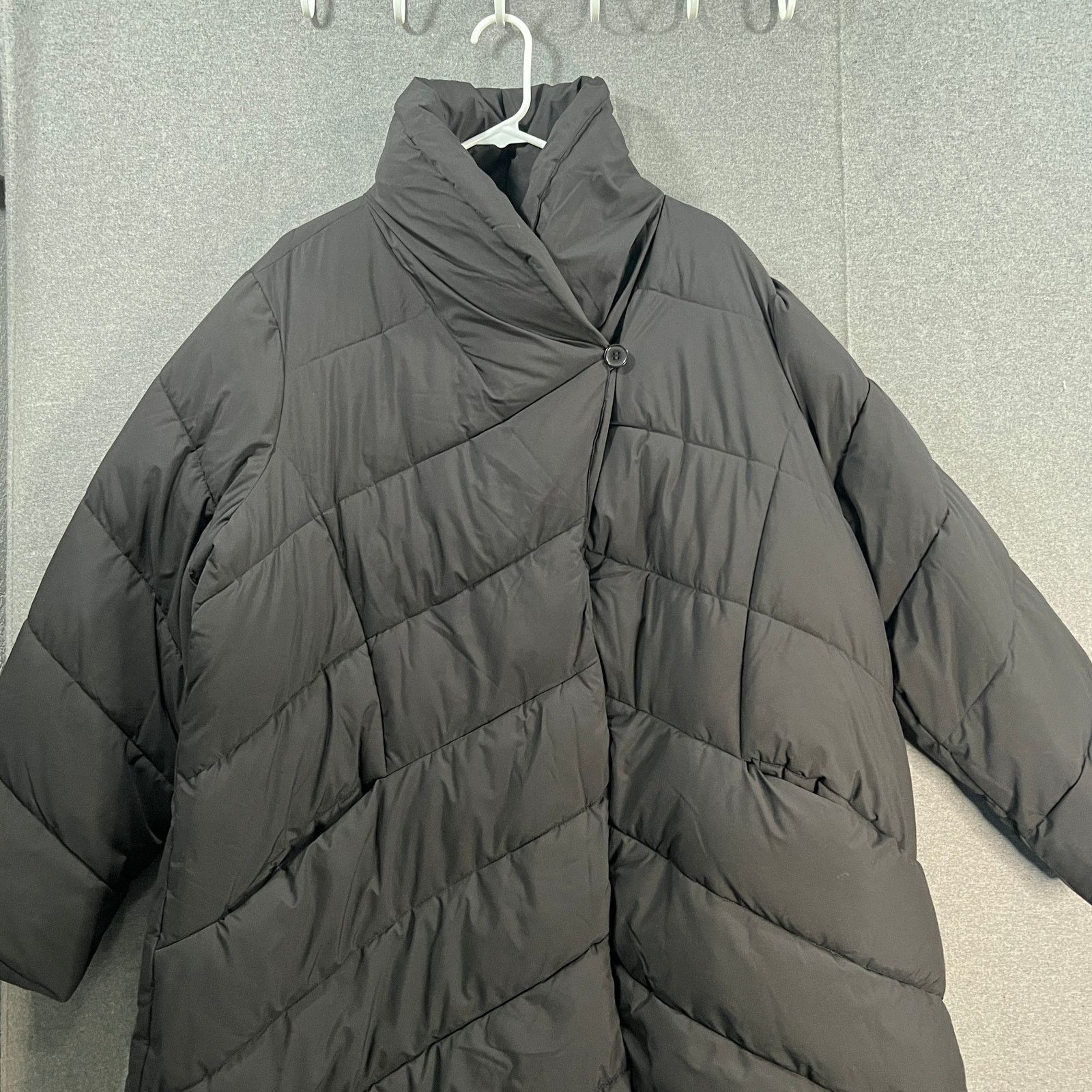 Other Dennis Basso Water Resistant Relaxed Fit Puffer Coat Black Size XXL / US 16-18 / IT 52-54 - 10 Thumbnail
