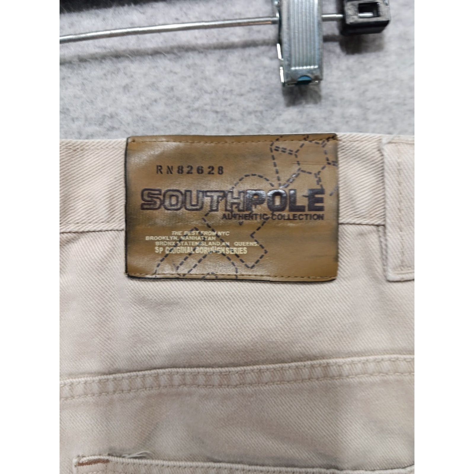 Southpole VINTAGE Southpole Jeans Men 36x31 Beige Wide-Leg Baggy Y2K Relaxed High Rise Size US 36 / EU 52 - 3 Thumbnail