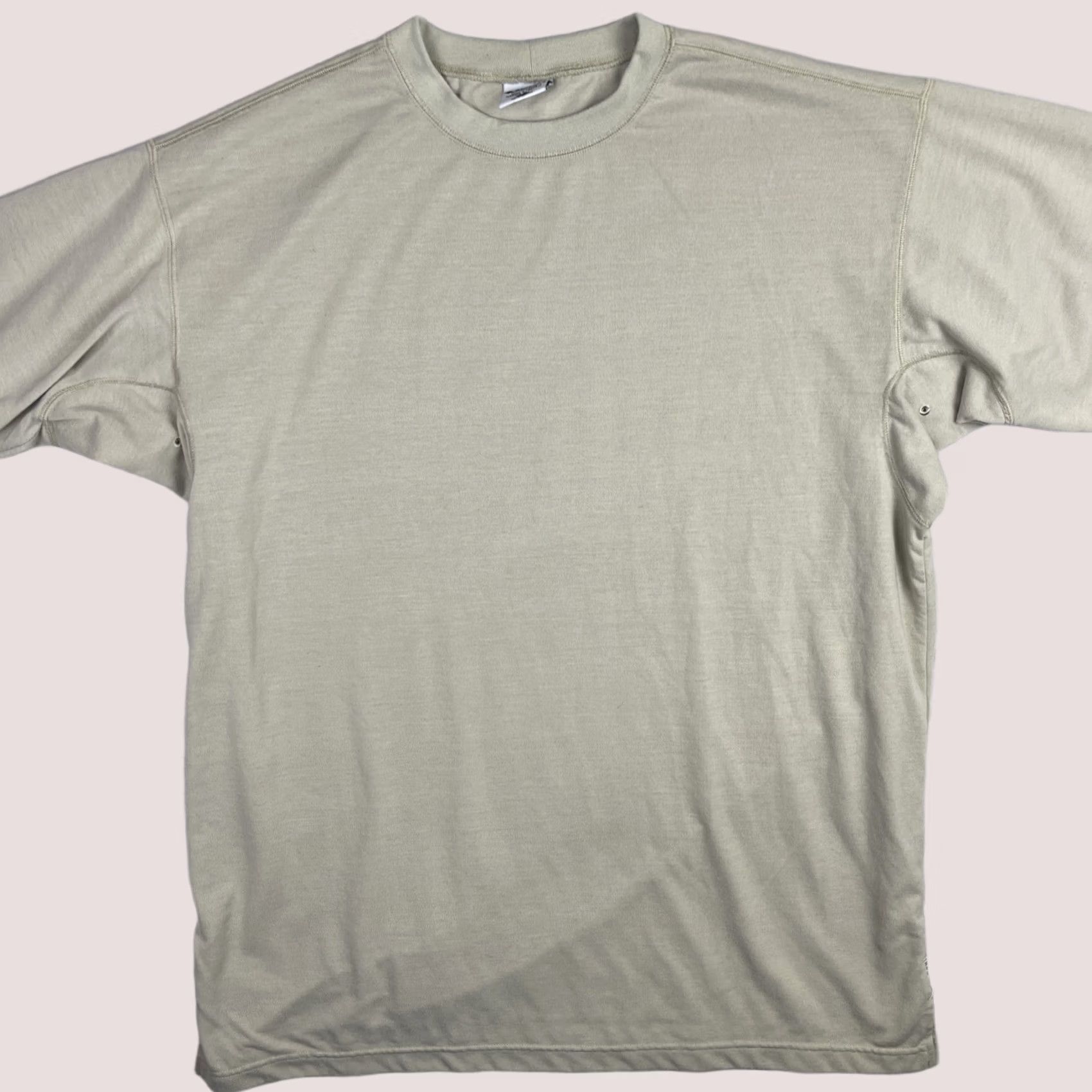Vintage Columbia Shirt Mens 2XL T-Shirt Outdoor GRT Vented Logo Beige Short Sleeve Crew Neck Cotton Size US XXL / EU 58 / 5 - 1 Thumbnail