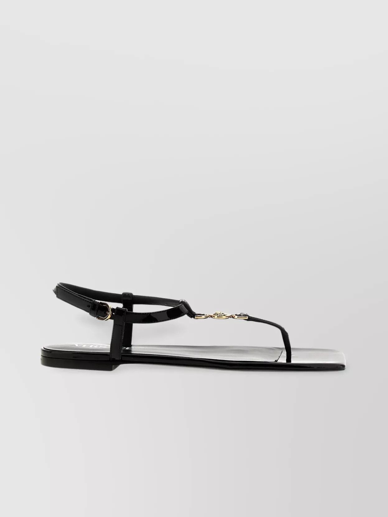 Versace o1y0226 Leather Sandals in Black Size US 6 / IT 36 - 1 Thumbnail