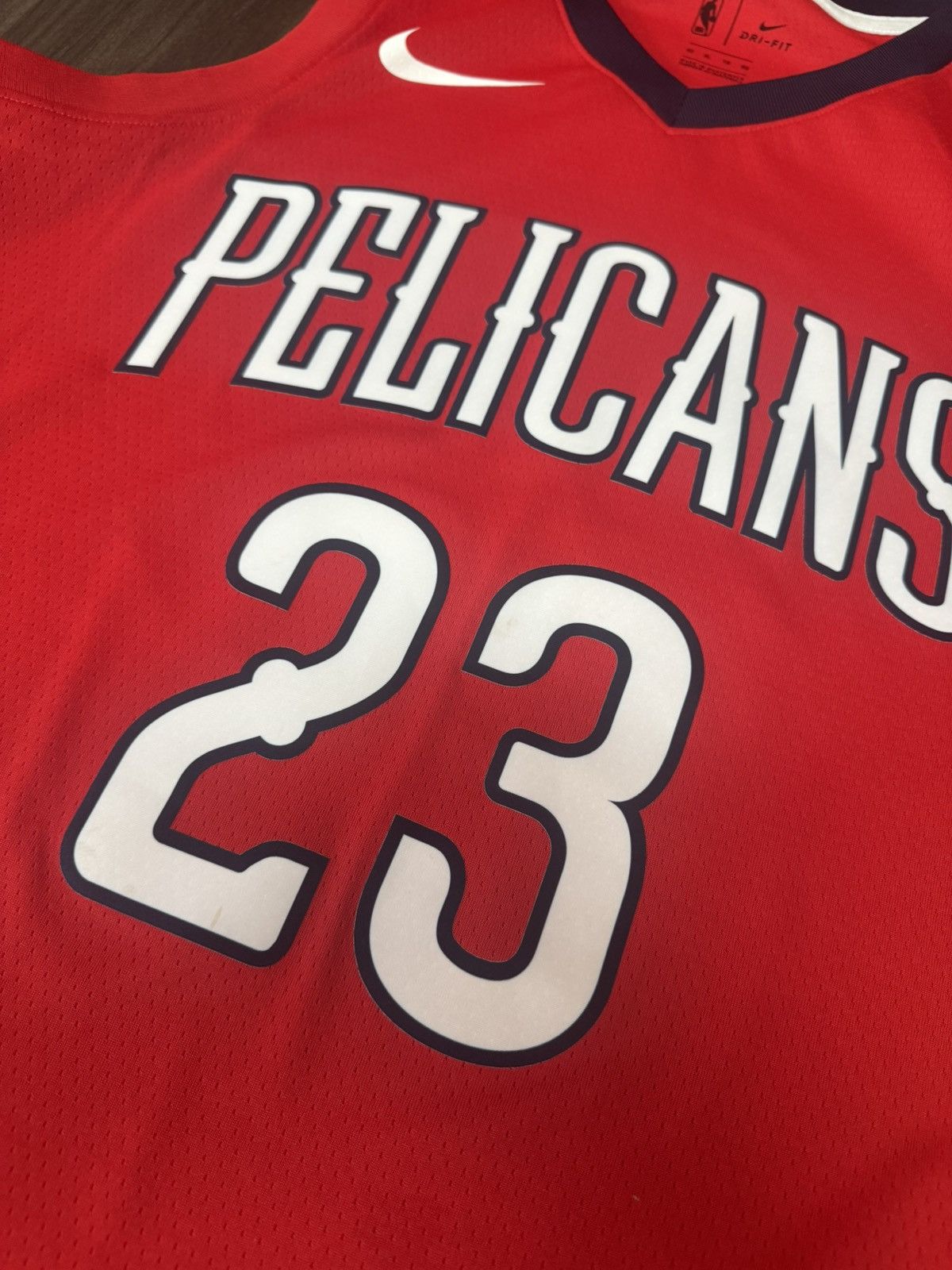 Nike New Orleans Pelicans Anthony Davis #23 Red Swingman Jersey Size US XL / EU 56 / 4 - 3 Thumbnail