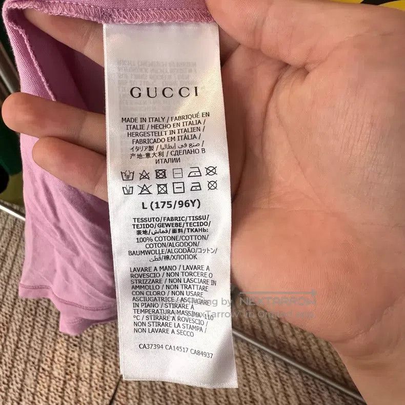 Gucci Gucci Pink pineapple round-neck cotton short sleeves Size L / US 10 / IT 46 - 5 Thumbnail