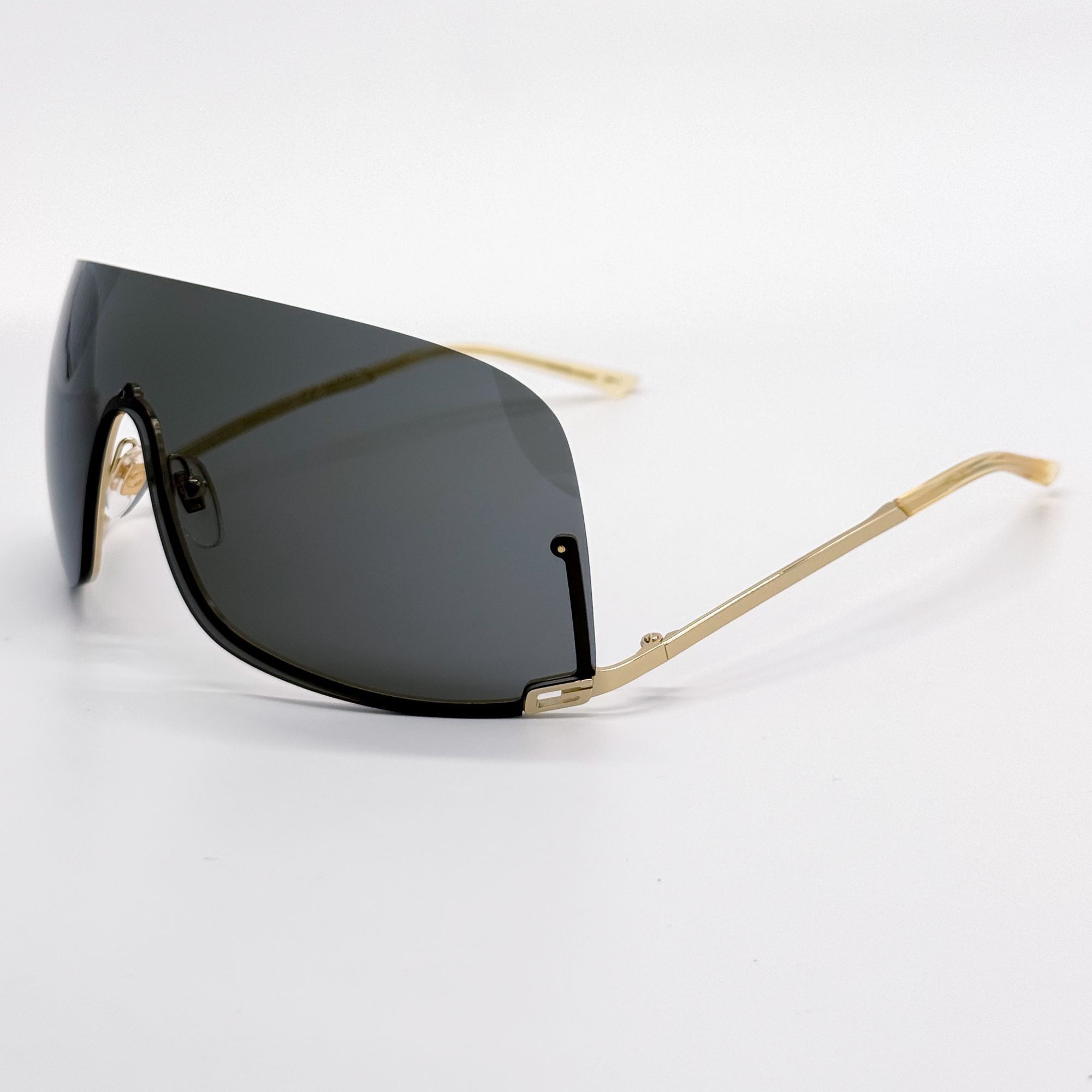 Gucci NEW GUCCI GG1560S 001 SHIELD GOLD UNISEX SUNGLASSES GUCCI Size ONE SIZE - 11 Thumbnail