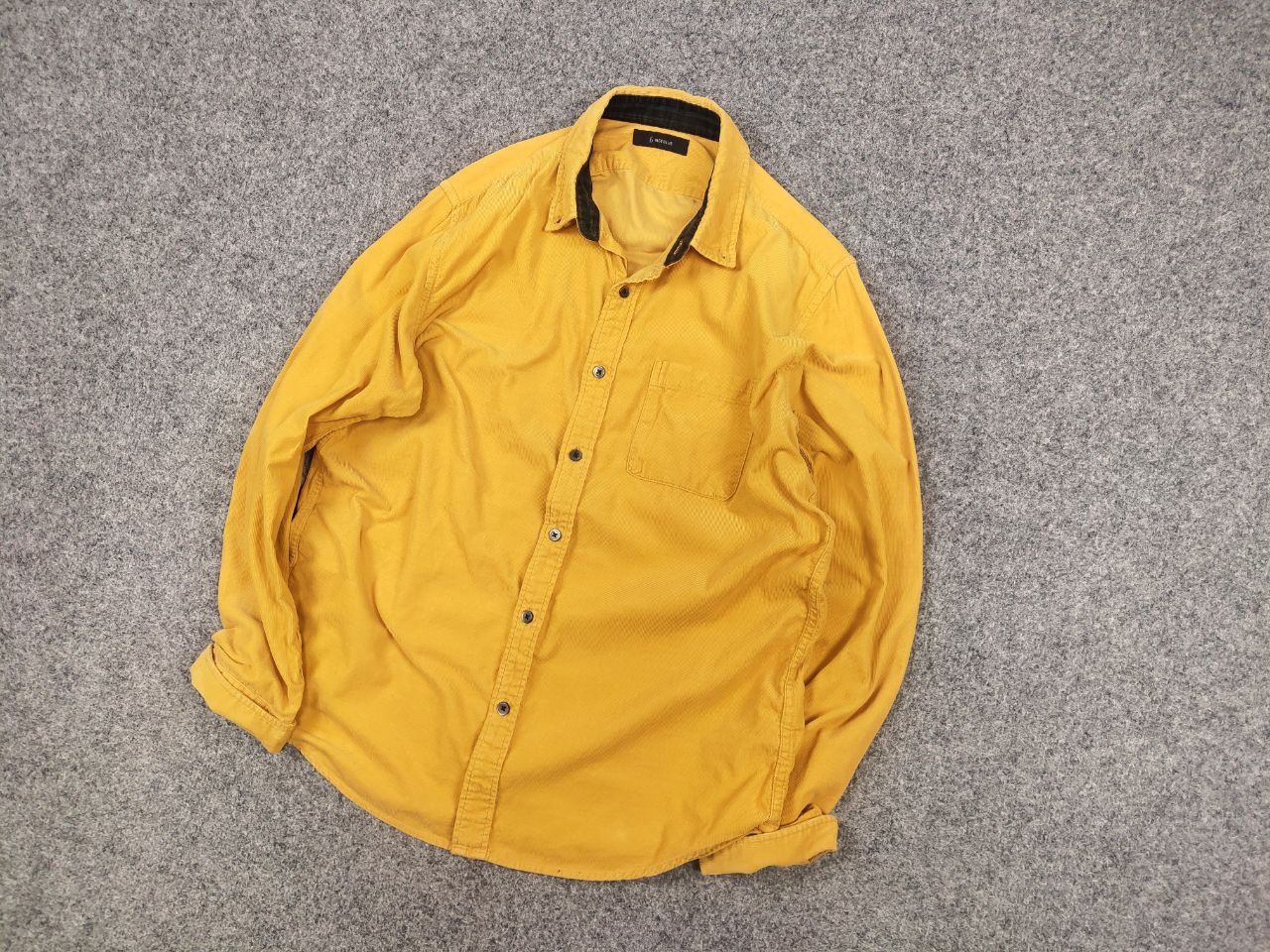 RAGEBLUE Vintage Rageblue Japan Design Corduroy Yellow Button Shirt Size US L / EU 52-54 / 3 - 3 Thumbnail