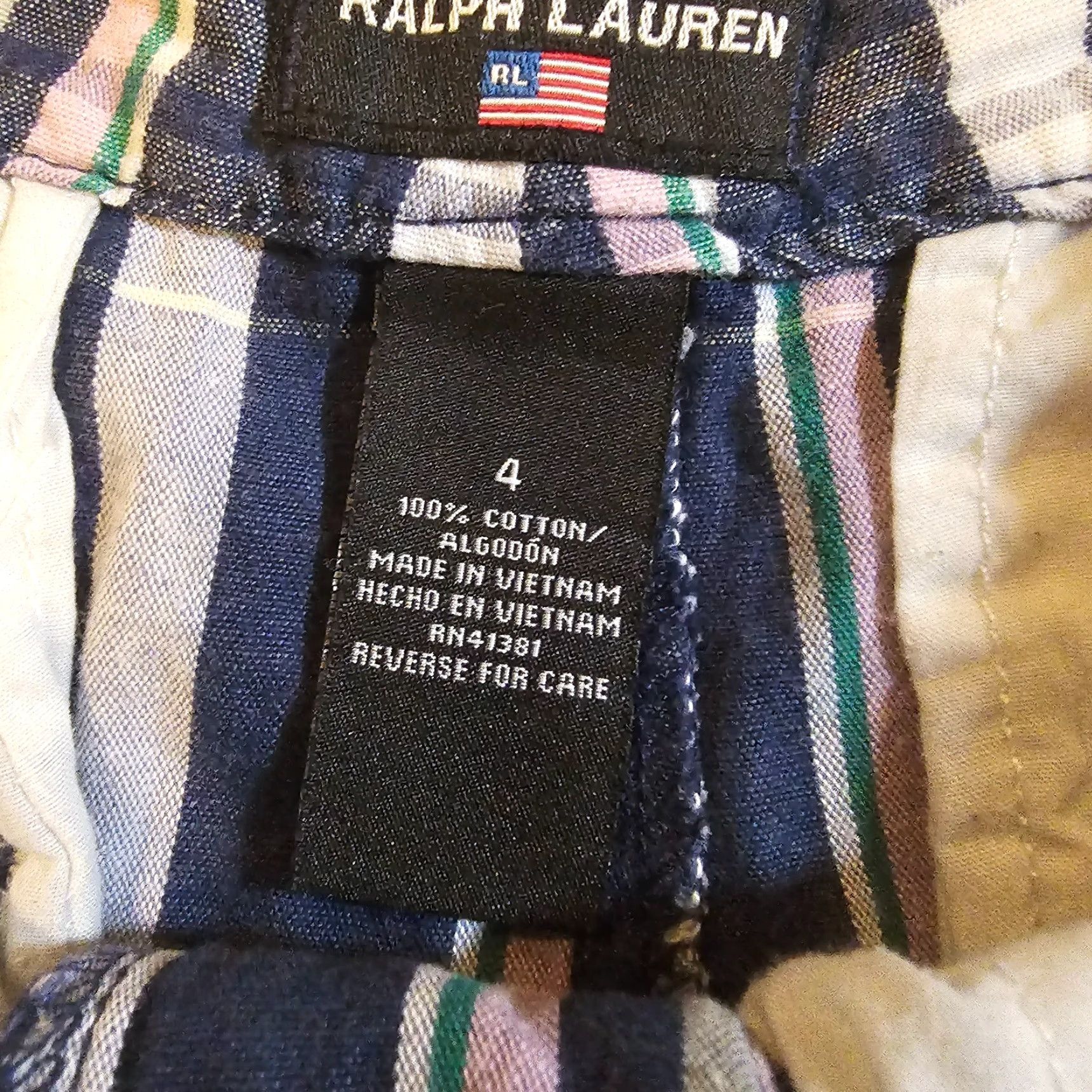 Polo Ralph Lauren VINTAGE Polo Jeans Co Ralph Lauren Short Womens 4 Bermuda Plaid Blue Preppy Casual Size 27" / US 4 / IT 40 - 5 Thumbnail