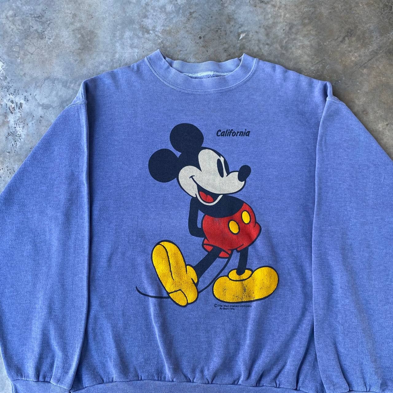 Vintage VINTAGE 80S MICKEY YELLOW SHOES FADED CREWNECK Size US M / EU 48-50 / 2 - 8 Thumbnail