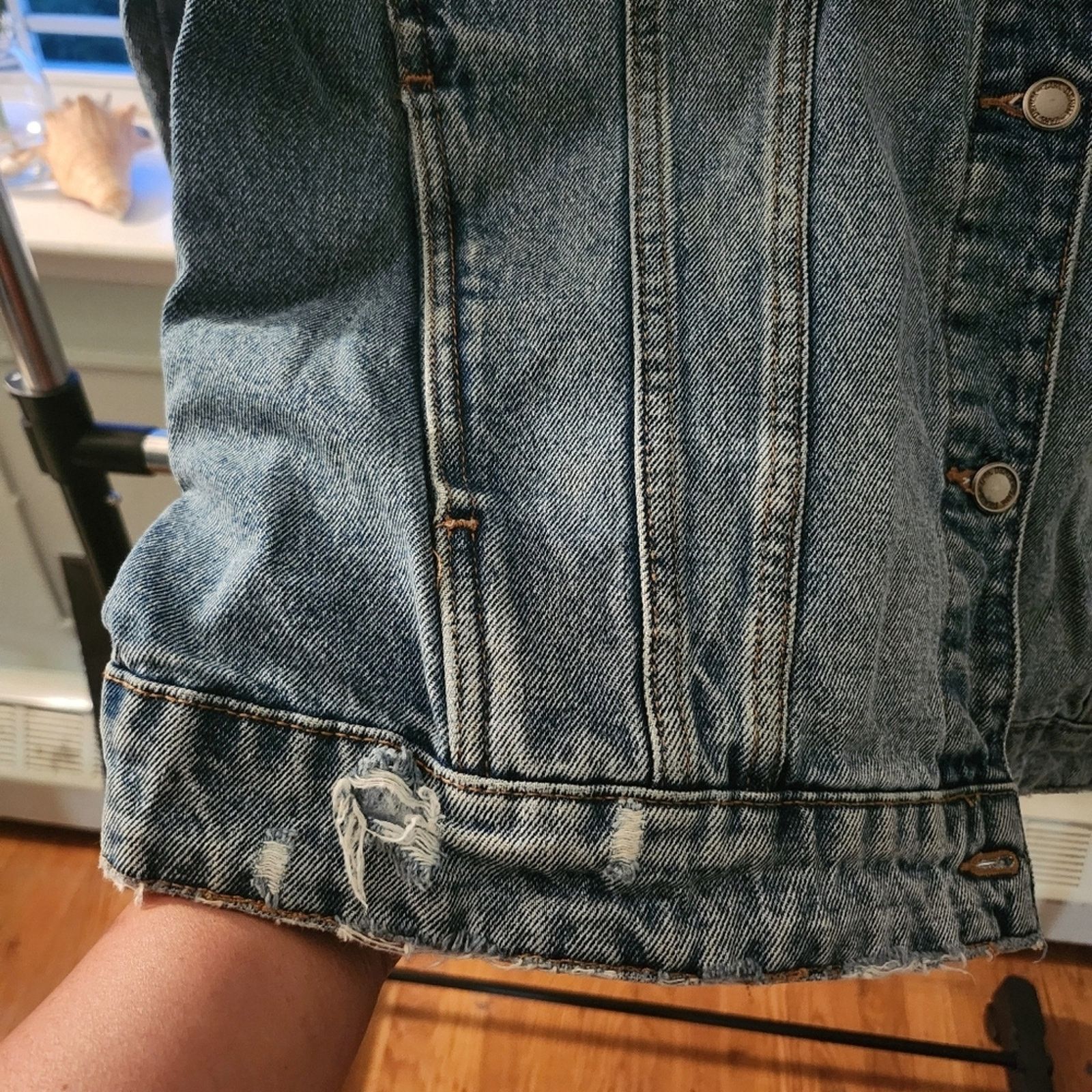 Zara Zara Denim Jacket Size L / US 10 / IT 46 - 8 Thumbnail