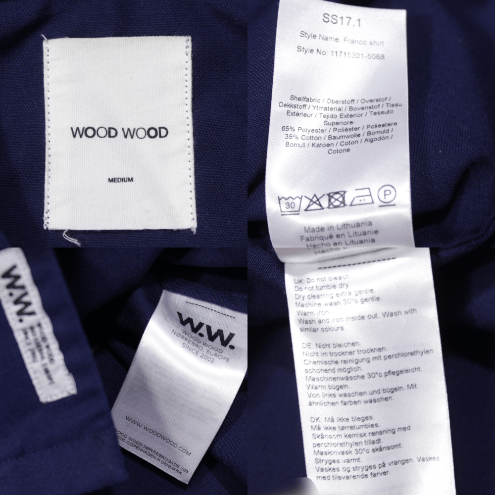 Wood Wood Romantic Big Logo Franco Overshirt Size US M / EU 48-50 / 2 - 8 Thumbnail
