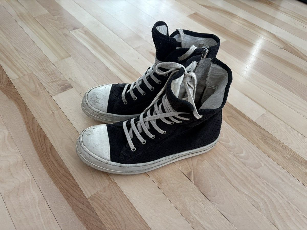 Rick Owens DRKSHDW Perforated Ramones Size US 9.5 / EU 42-43 - 1 Thumbnail
