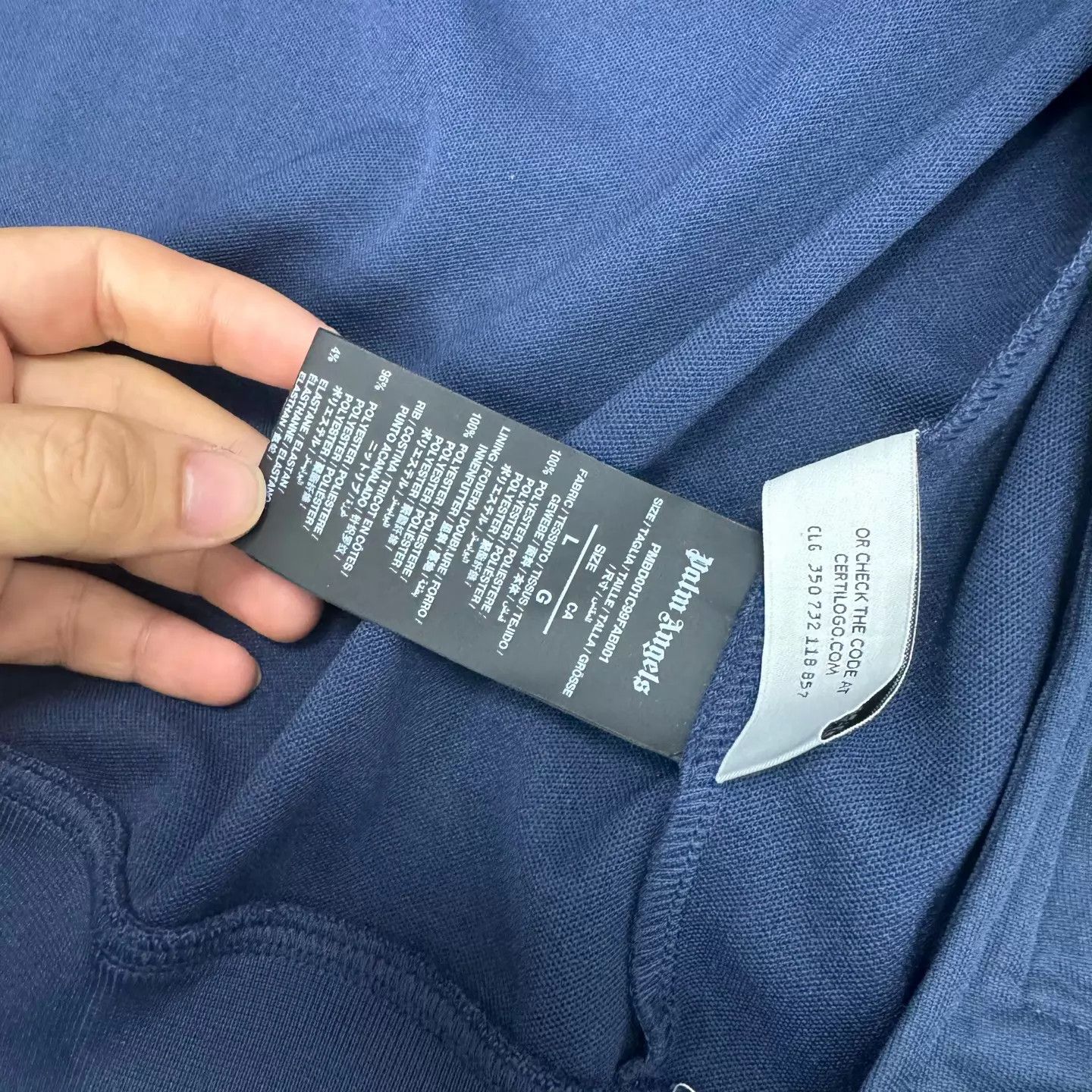 Palm Angels Palm Angels Blue Sweatshirt L Size L / US 10 / IT 46 - 7 Thumbnail