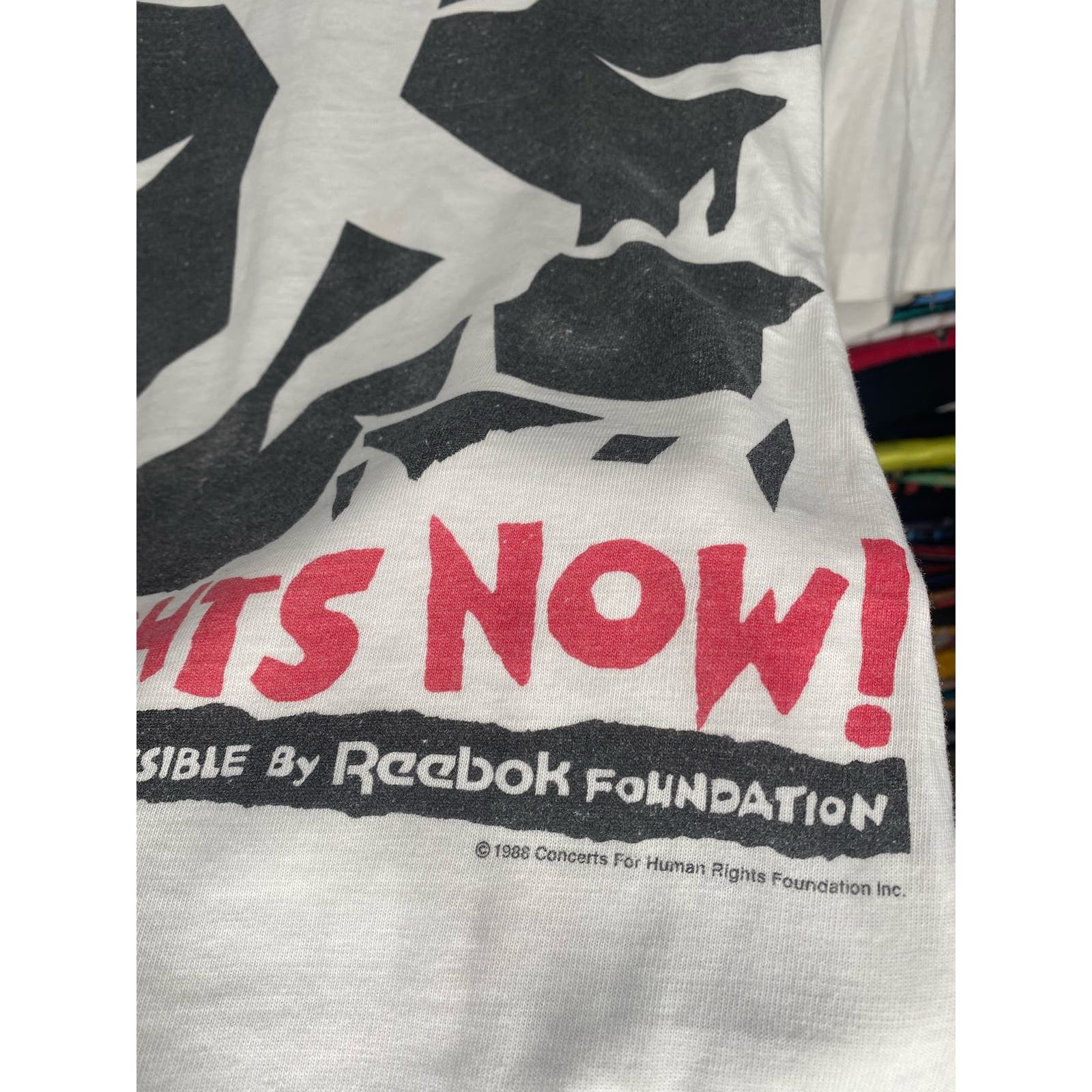 Vintage 1988 Human Rights Now World Tour Band T-Shirt