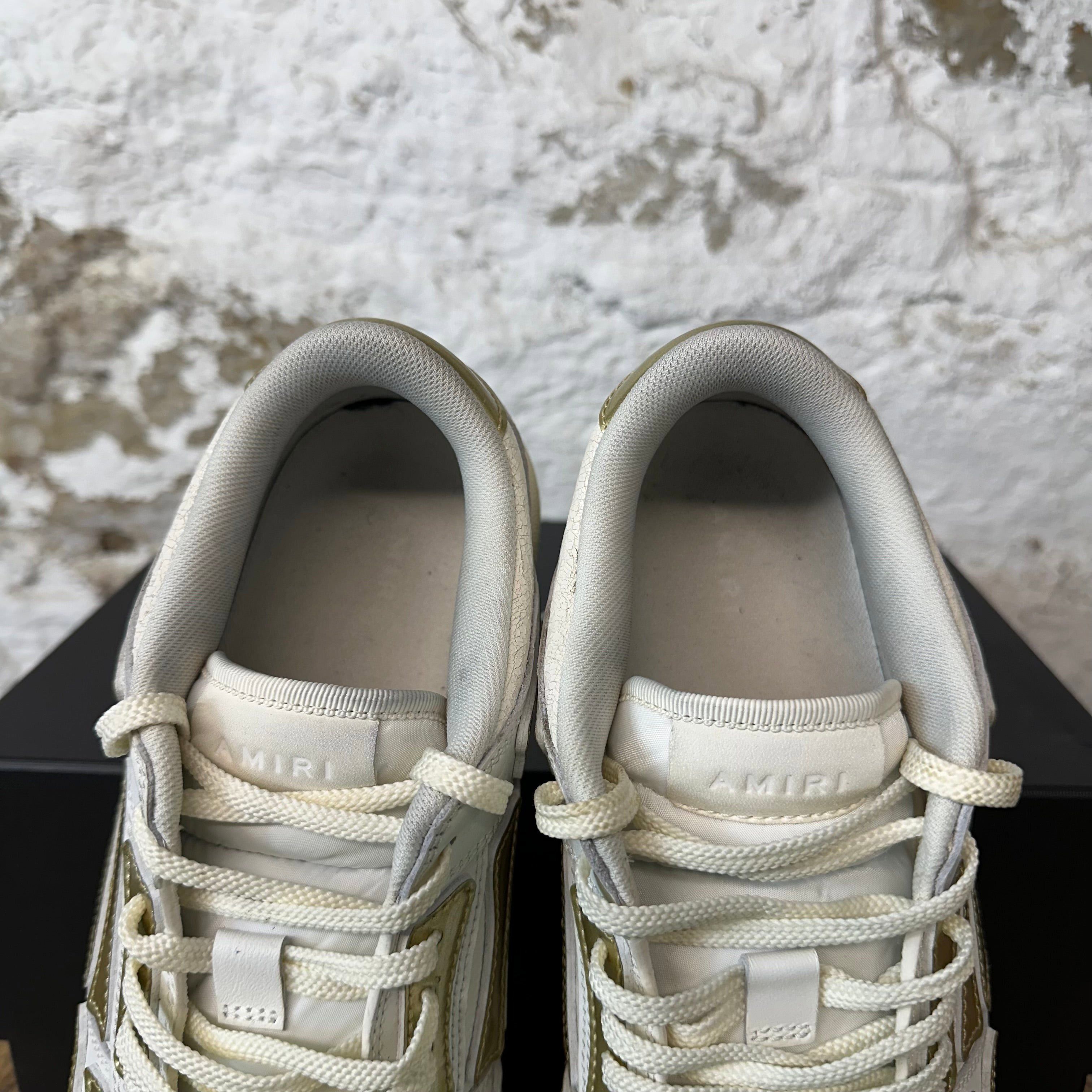 Amiri Amiri Gold Skeleton White Sneaker Sz 10 (43) Size US 10 / EU 43 - 4 Thumbnail