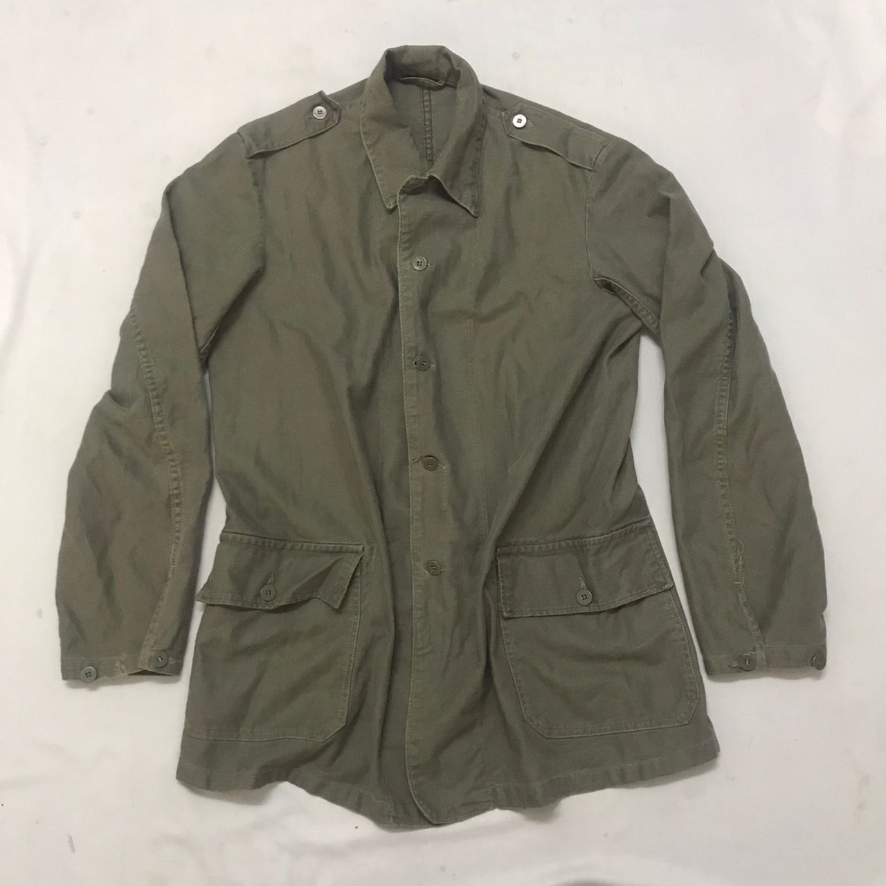 Vintage Vintage 60s 70s Swedish Army Chore Coat Size US L / EU 52-54 / 3 - 2 Thumbnail