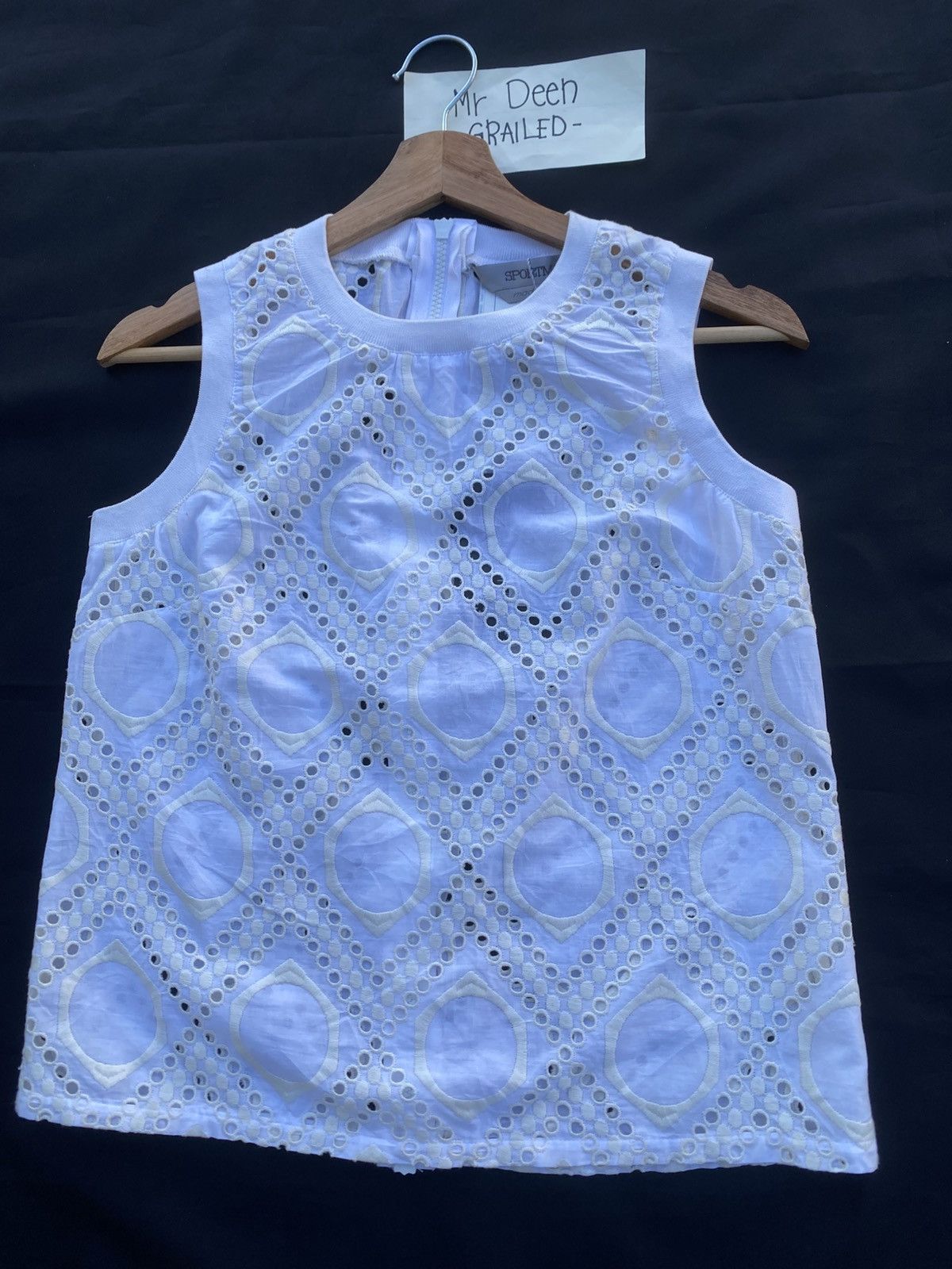 Max Mara Rare Sportmax Embroidered Sleeveless Top Size S / US 4 / IT 40 - 3 Thumbnail
